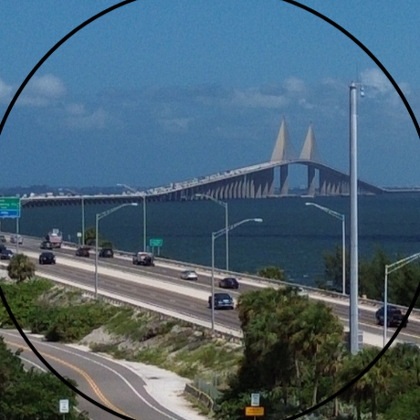 Skyway Bridge aerial view