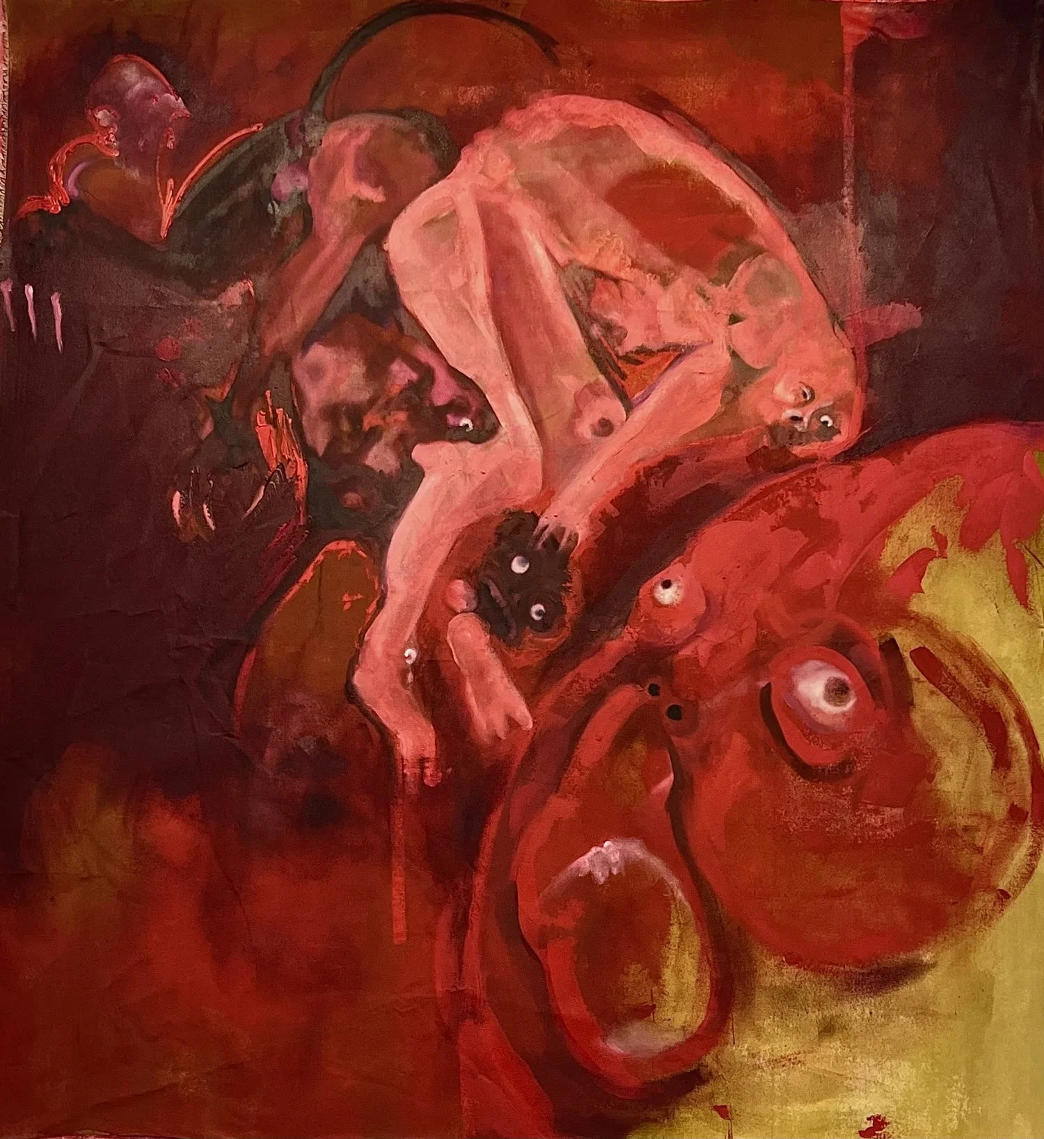 The Descent 
Oil on Canvas 
150 x 200 cm 
2024