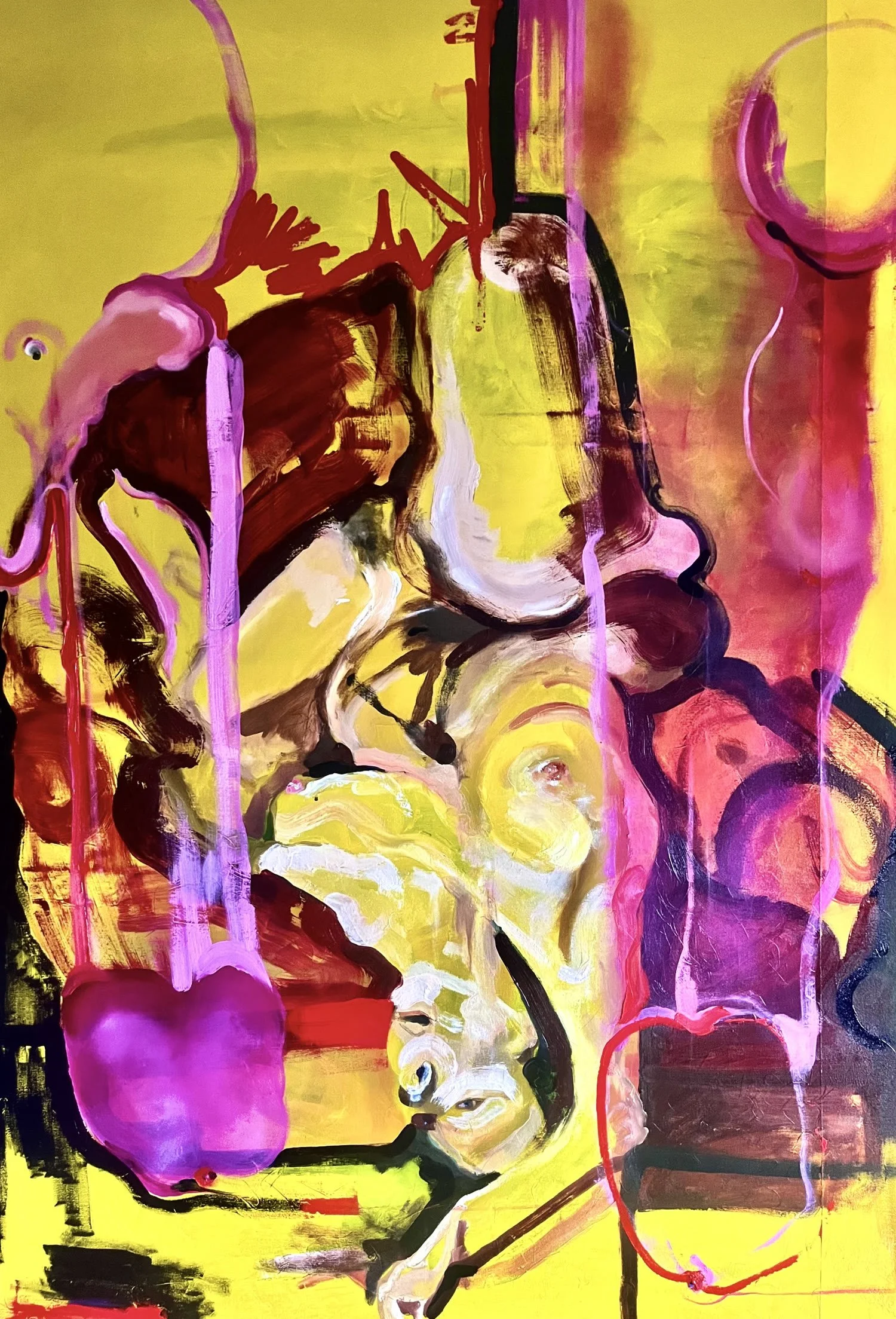'Man meat, Woman' 
Oil on Canvas
100 x 130 cm 
2023 
