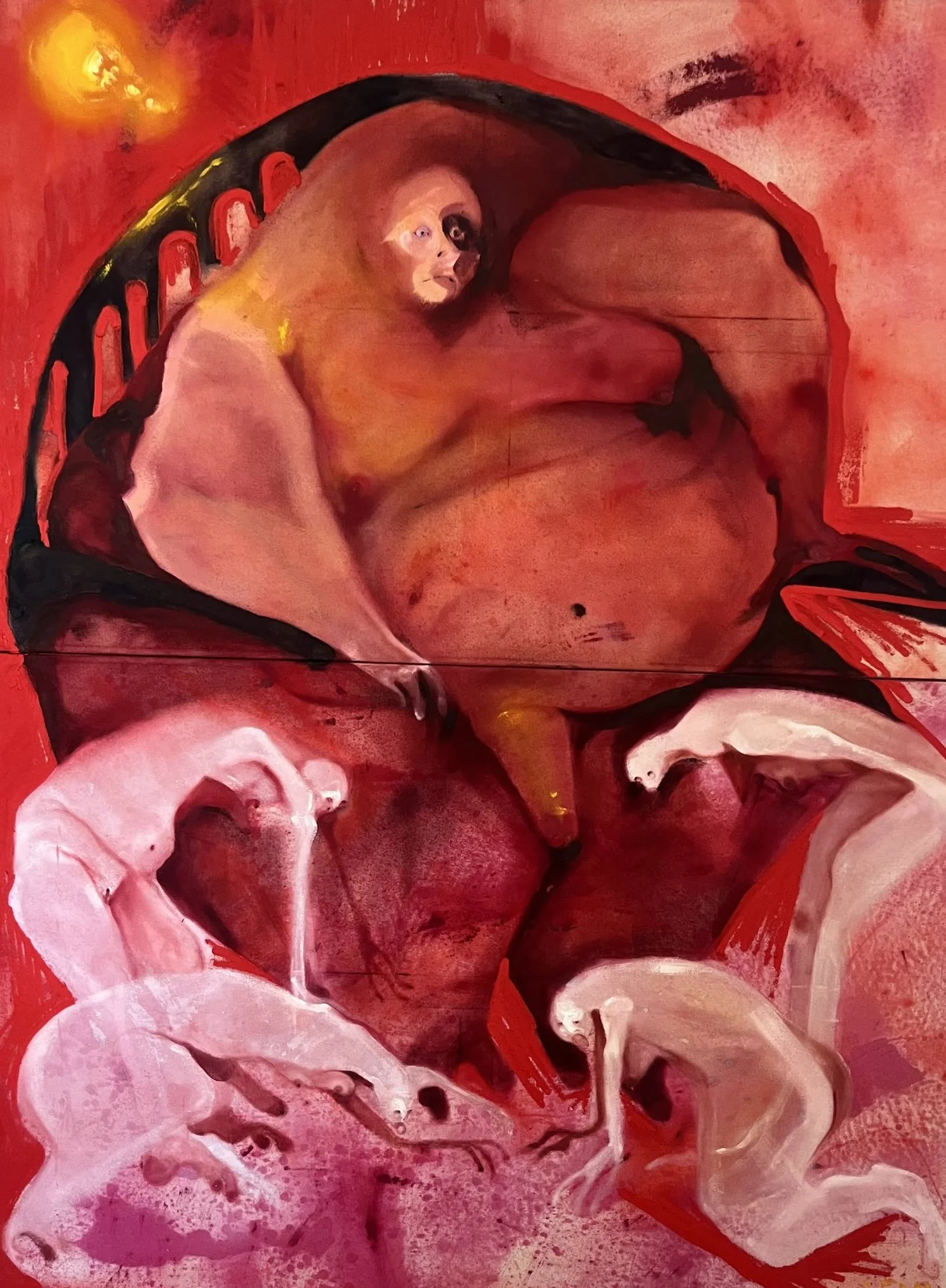 'The Banquet of Chestnuts' 
Oil on Canvas 
80 x 200 cm 
2023 