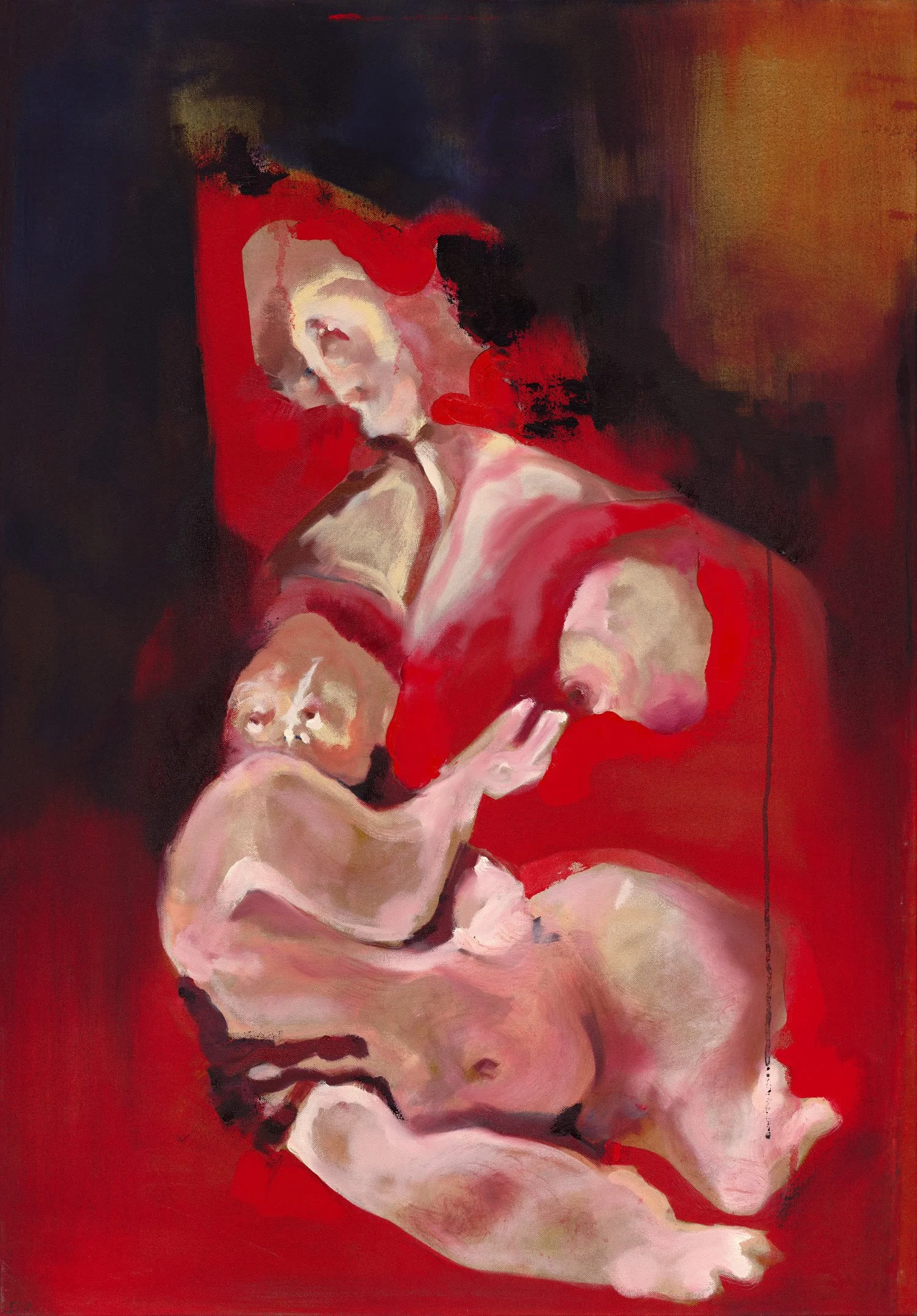 Tomasik Lena, Maddona and Child, Oil on Canvas, 2024.jpg