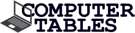 Logo with an open laptop illustration and the words 'Computer Tables'.