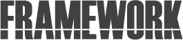 Part of the word 'FRAMEWORK' with the lower part obscured by horizontal lines