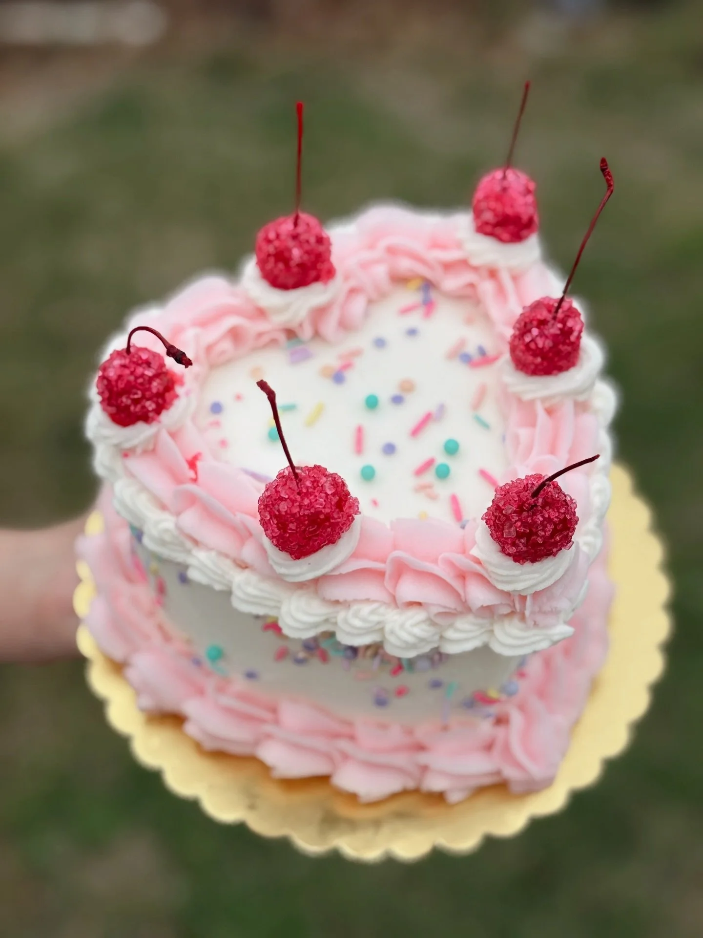 I don&rsquo;t think you can be sad while eating a cake this cute🍒🍰

#cakedesign #cutecakeideas #localbakery #ovillacakes #customcakes