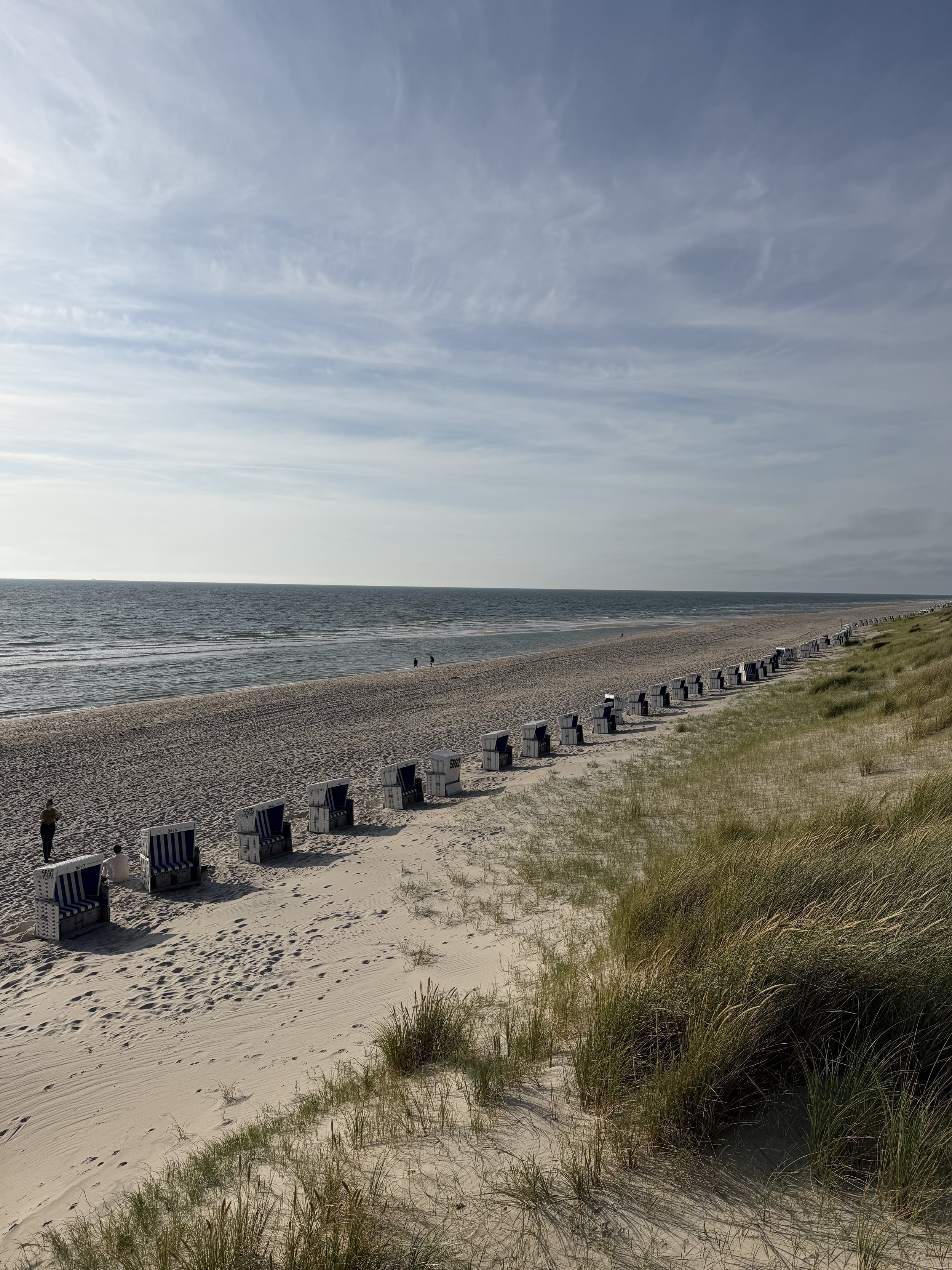 Lined up against the wind. 