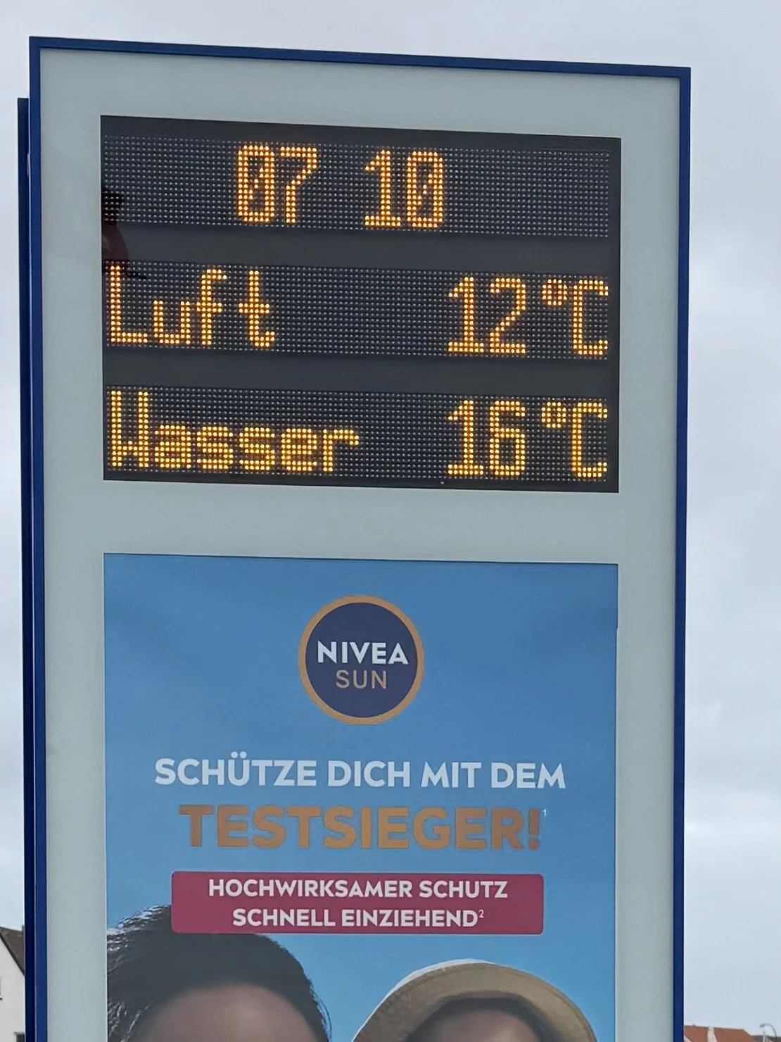 So much for summer temperatures
