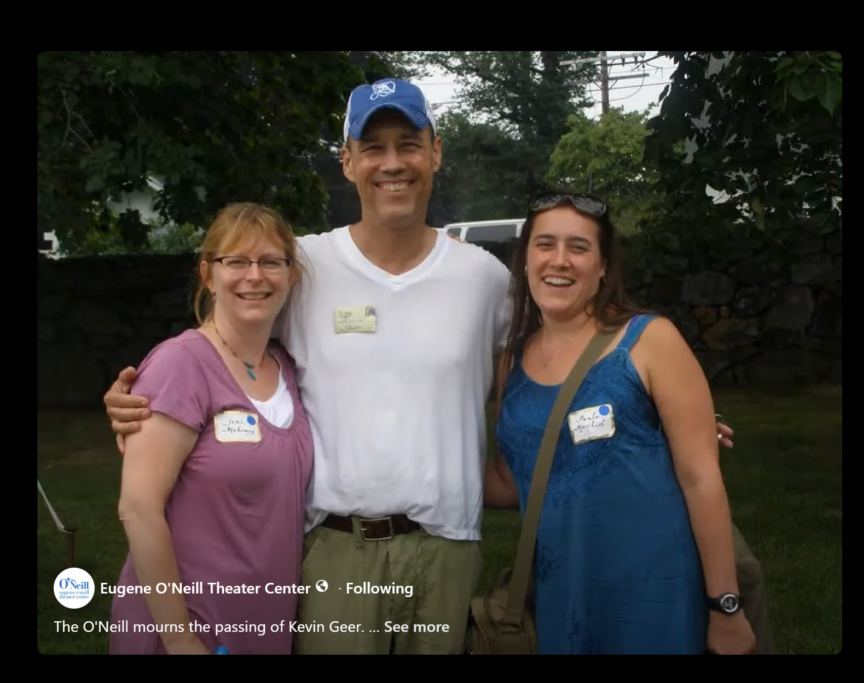 Me, the amazing actor Kevin Geer, and Paula Marchiel at the O'Neill Center
