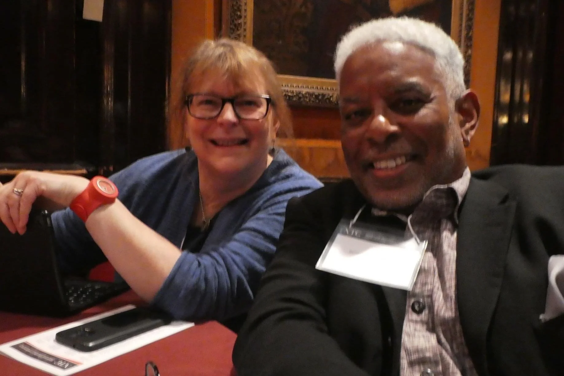 Hanging with fabulous director (and Seven Devils Board Member) Benny Sato Ambush, National Theatre Conference at the Players Club (NYC)
