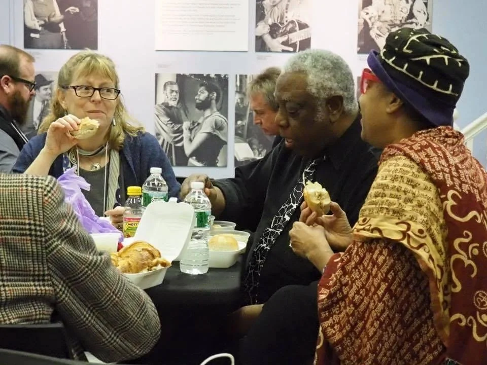 Lunch with Woodie King and Elizabeth Van Dyke at the National Theater Conference