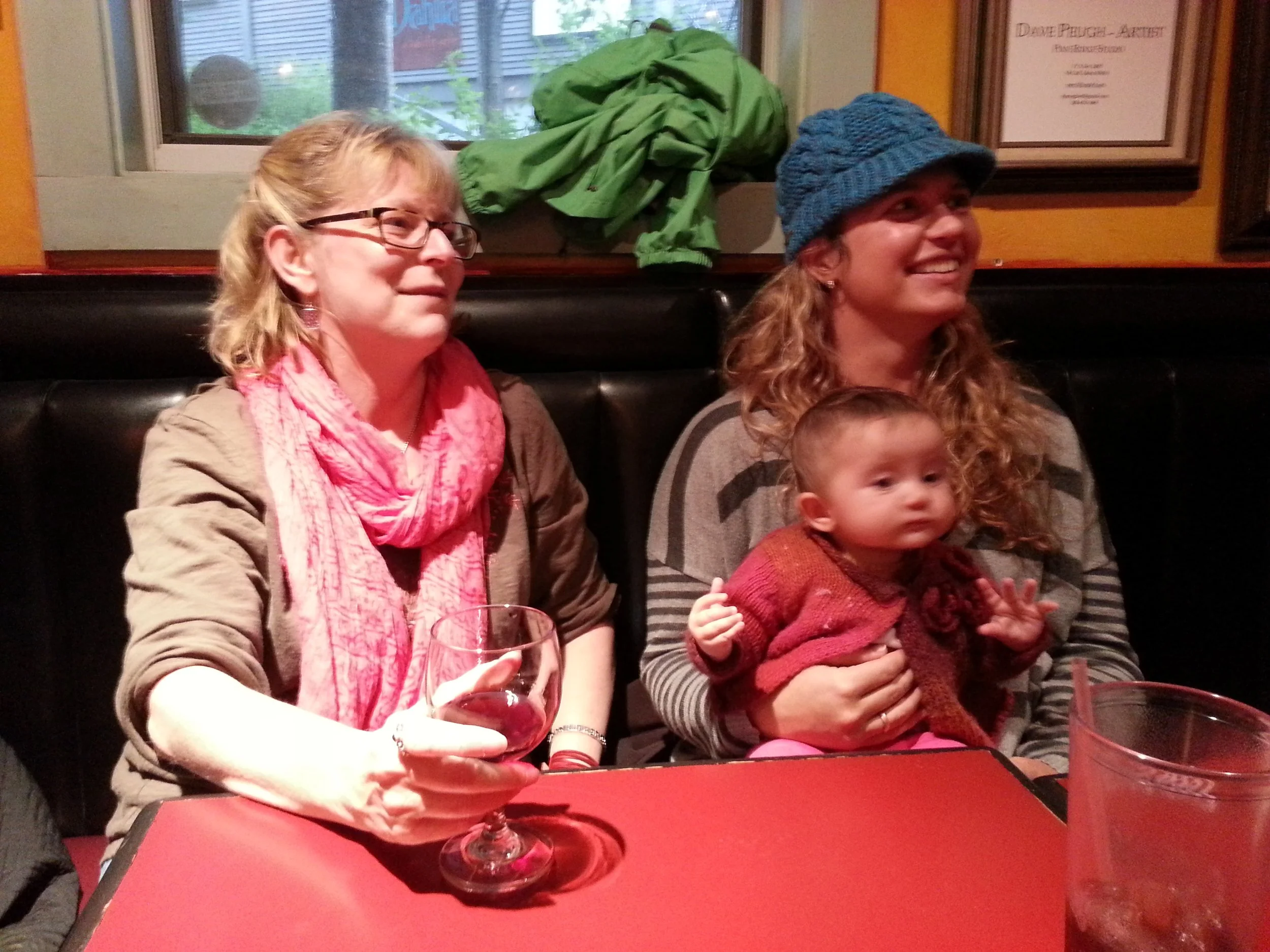 Taking a baby to the wine bar with Amy Rush Baker (Bistro 45, McCall)
