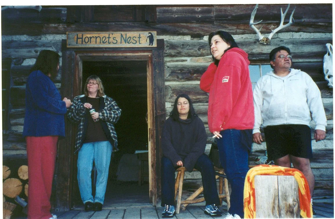 Hanging at the hot springs. 