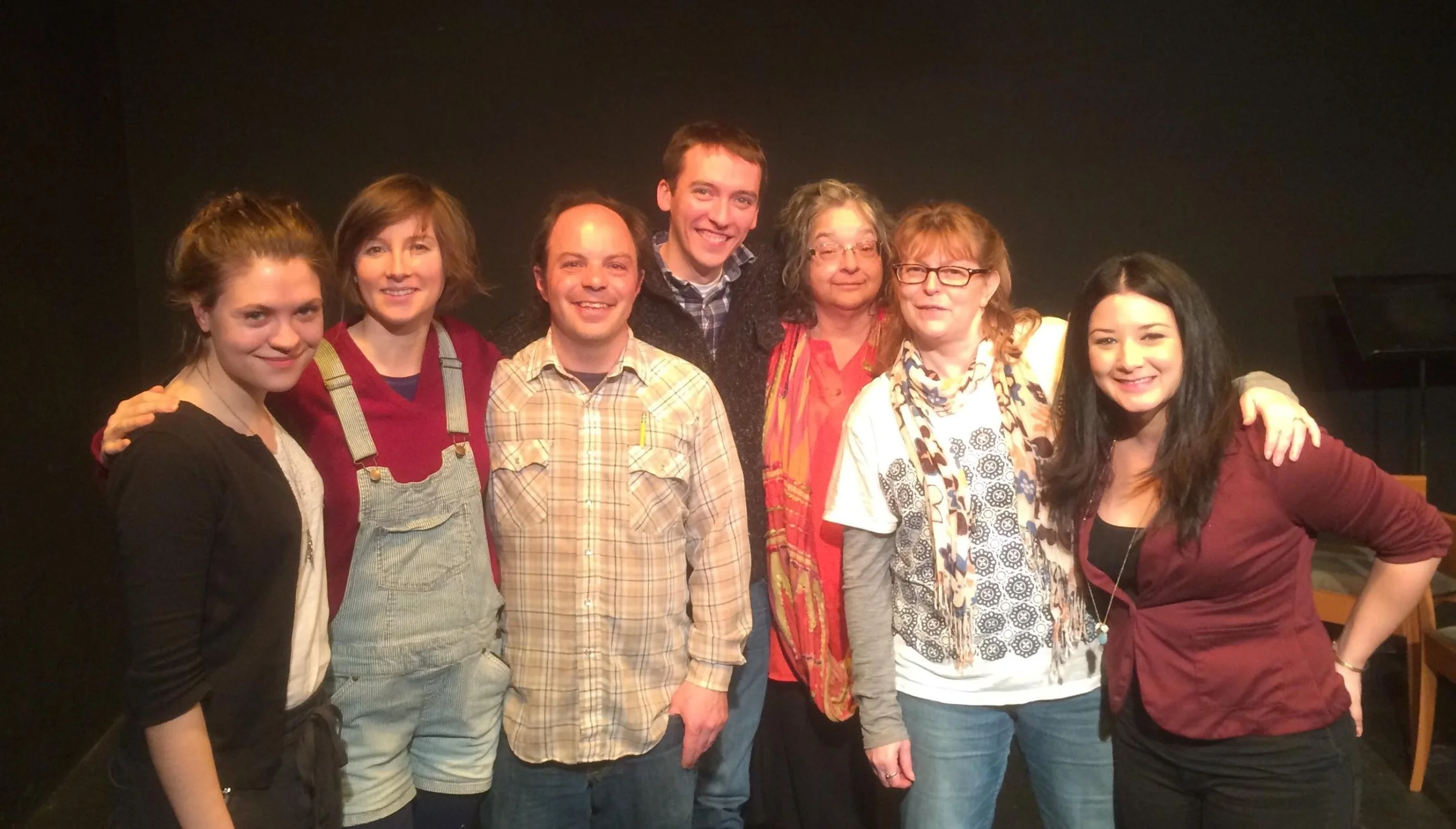 With the cast of A.P. Andrew's "Optimism Or..." at PT Playfest