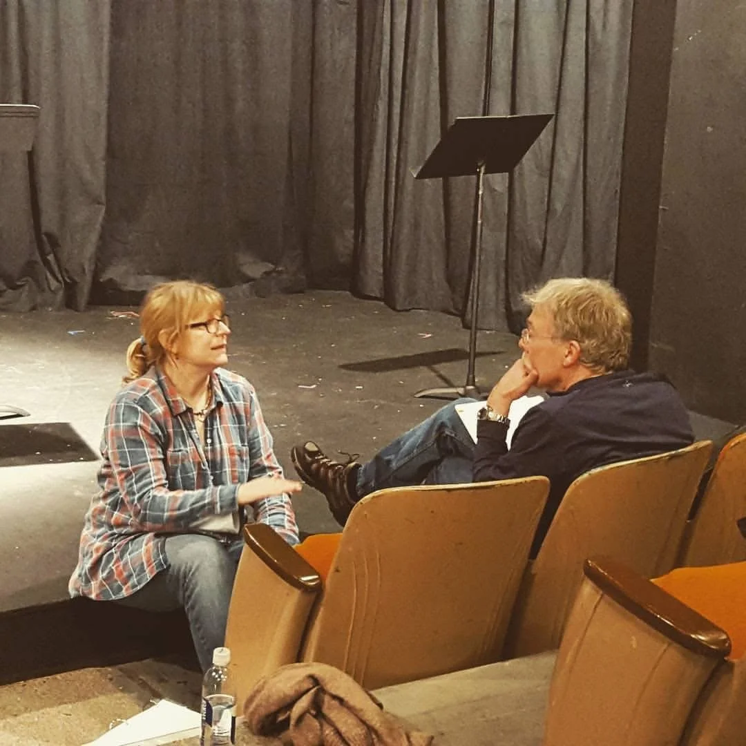 With playwright Richard Dresser, directing at PT PlayFest, Port Townsend, WA