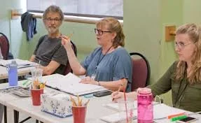 With playwright Stephen Nathan, directing "The Dizziness of Freedom" at Durango New Play Festival. 