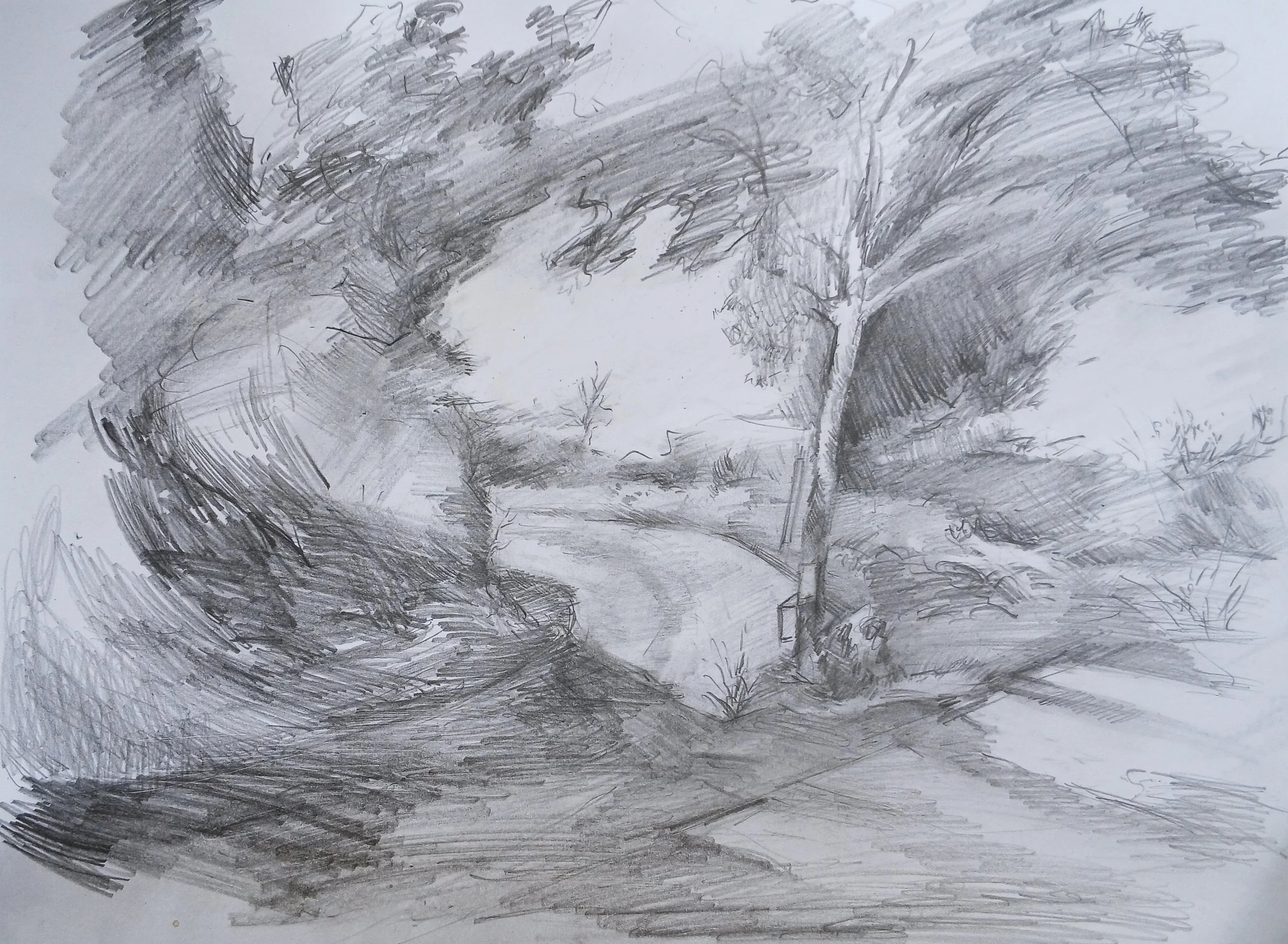 "Wish you were here IX", 2026, graphite on paper, 21 x 30cm