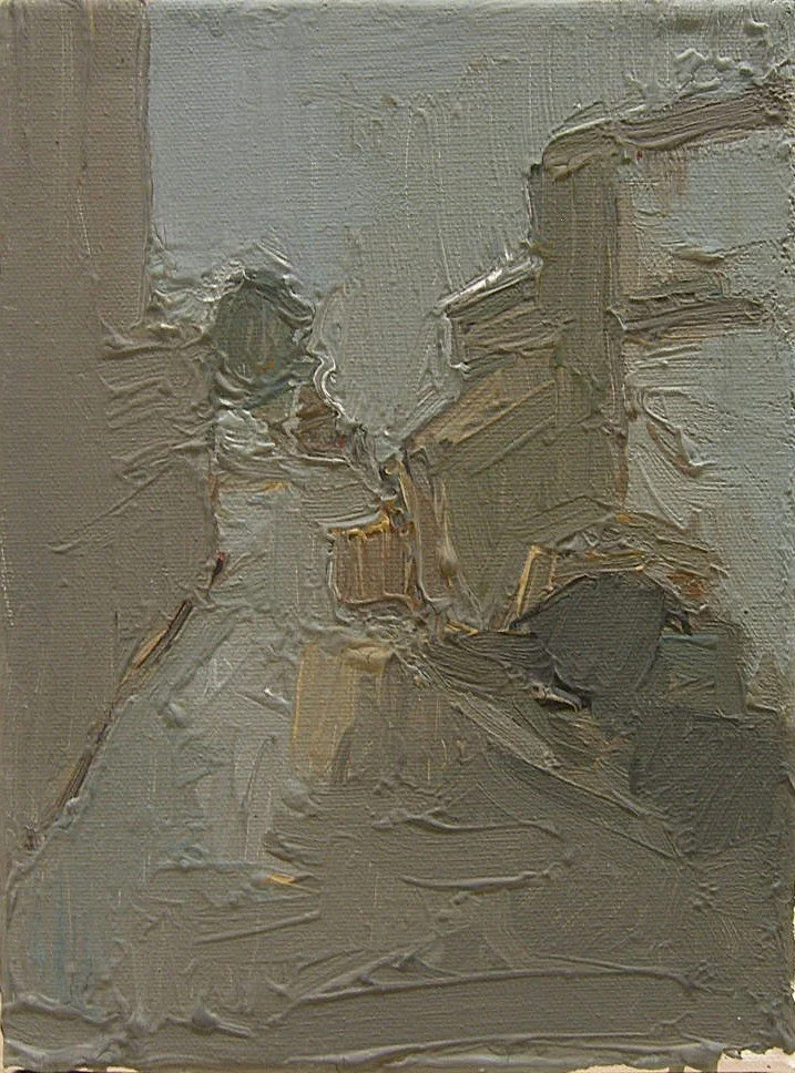 "Volume II" , 2023, plastic on canvas, 15 x 20 cm