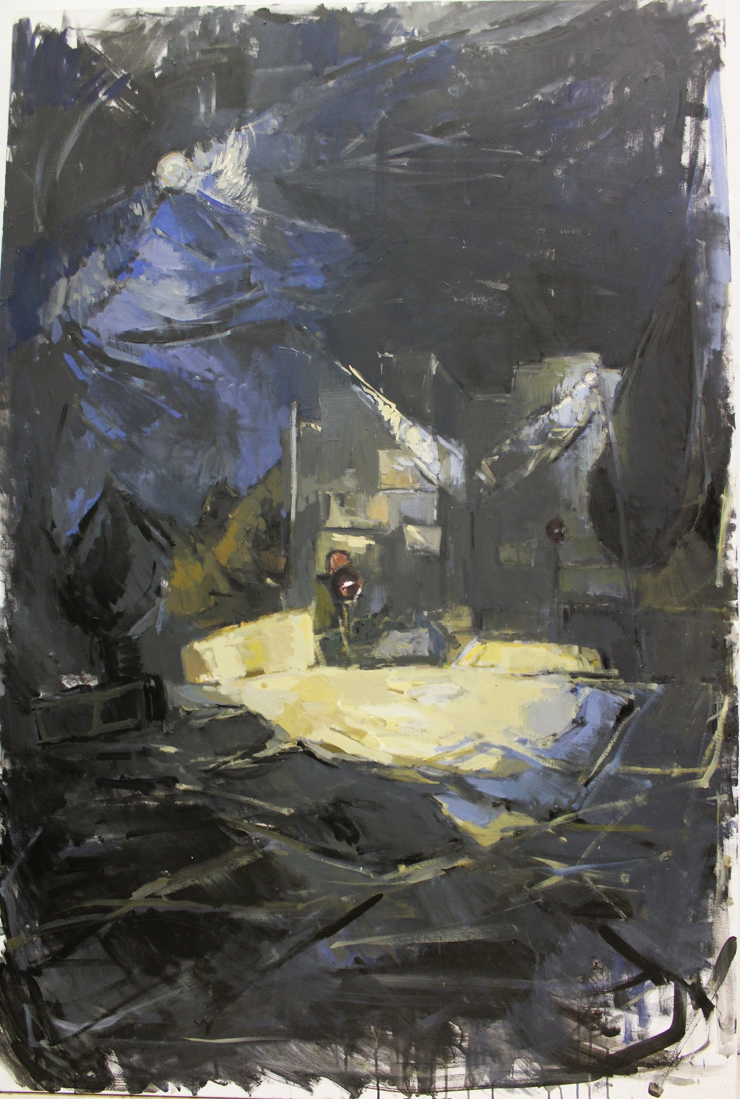 "Always There" , 2024, ois acrylics and plastic on canvas, 100 x 150 cm