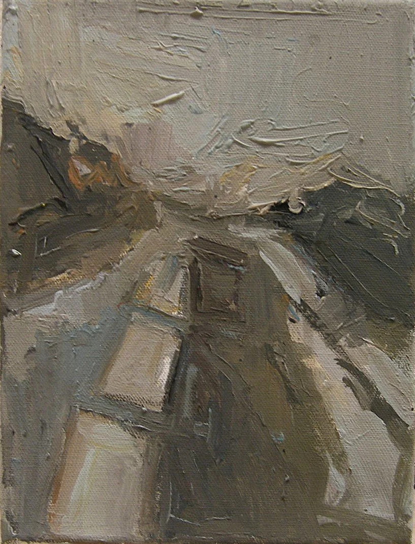 "Volume III" , 2023, plastic on canvas, 15 x 20 cm