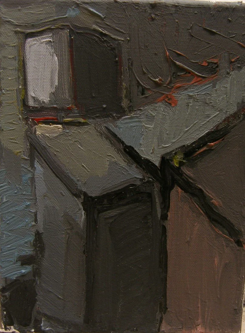 "Unit II" , 2023, plastic on canvas, 15 x 20 cm