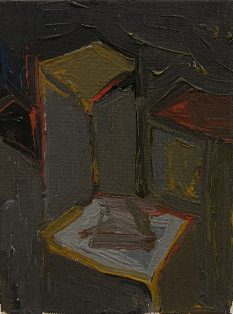 "Unit III" , 2023, plastic on canvas, 15 x 20 cm