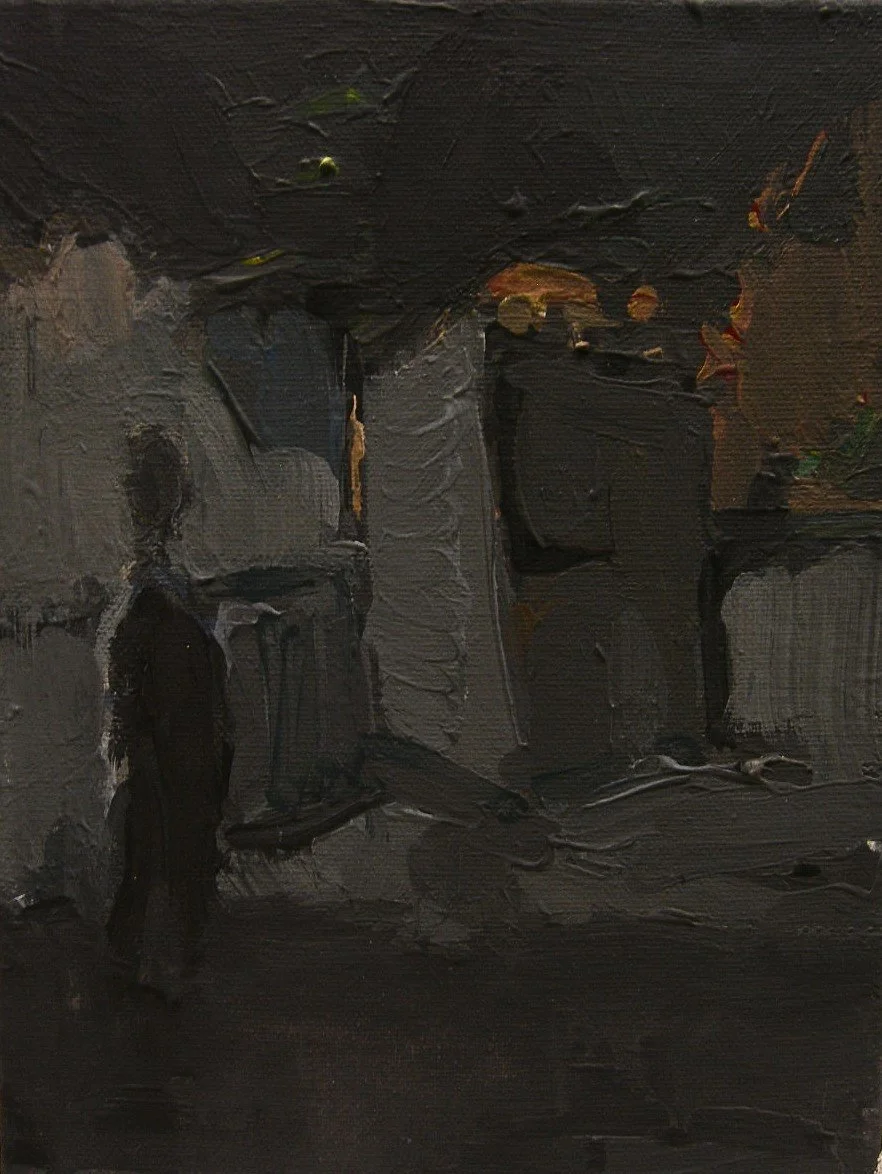 "Scale " , 2023, plastic on canvas, 15 x 20 cm