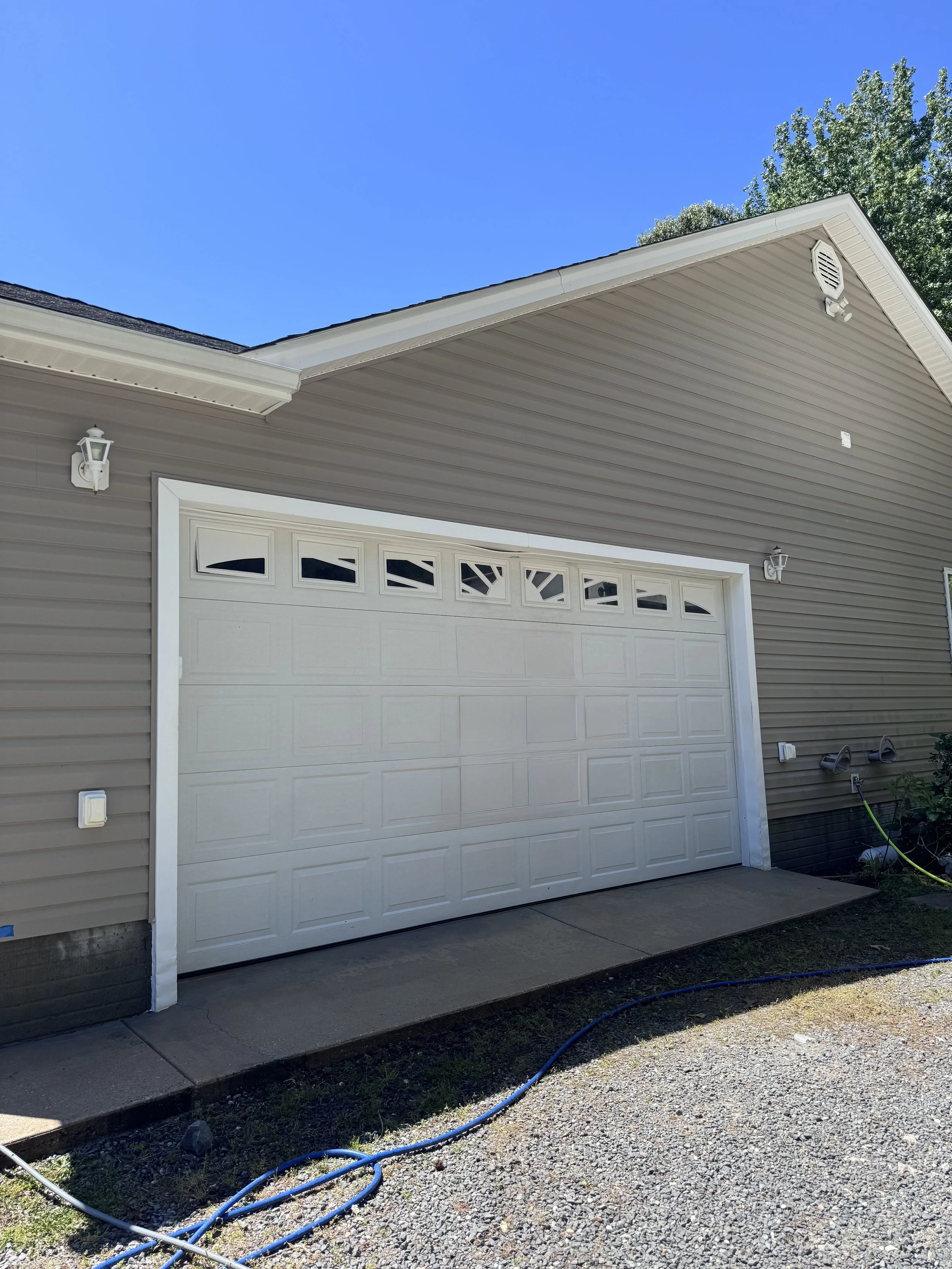 House after pressure washed 