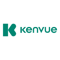 Kenvue logo with a large teal letter 'K' followed by the word 'kenvue' in teal text