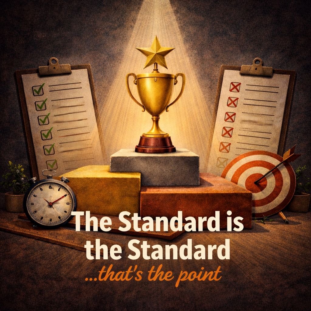 The Standard Is The Standard:           That’s The Point
