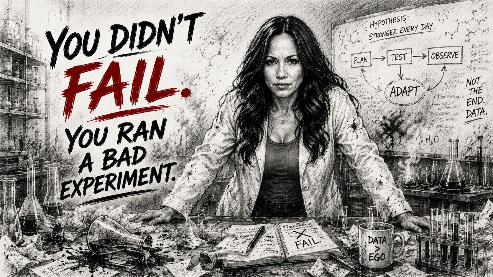The Failure Lab:               You Didn't Fail.                 You Ran a Bad Experiment.