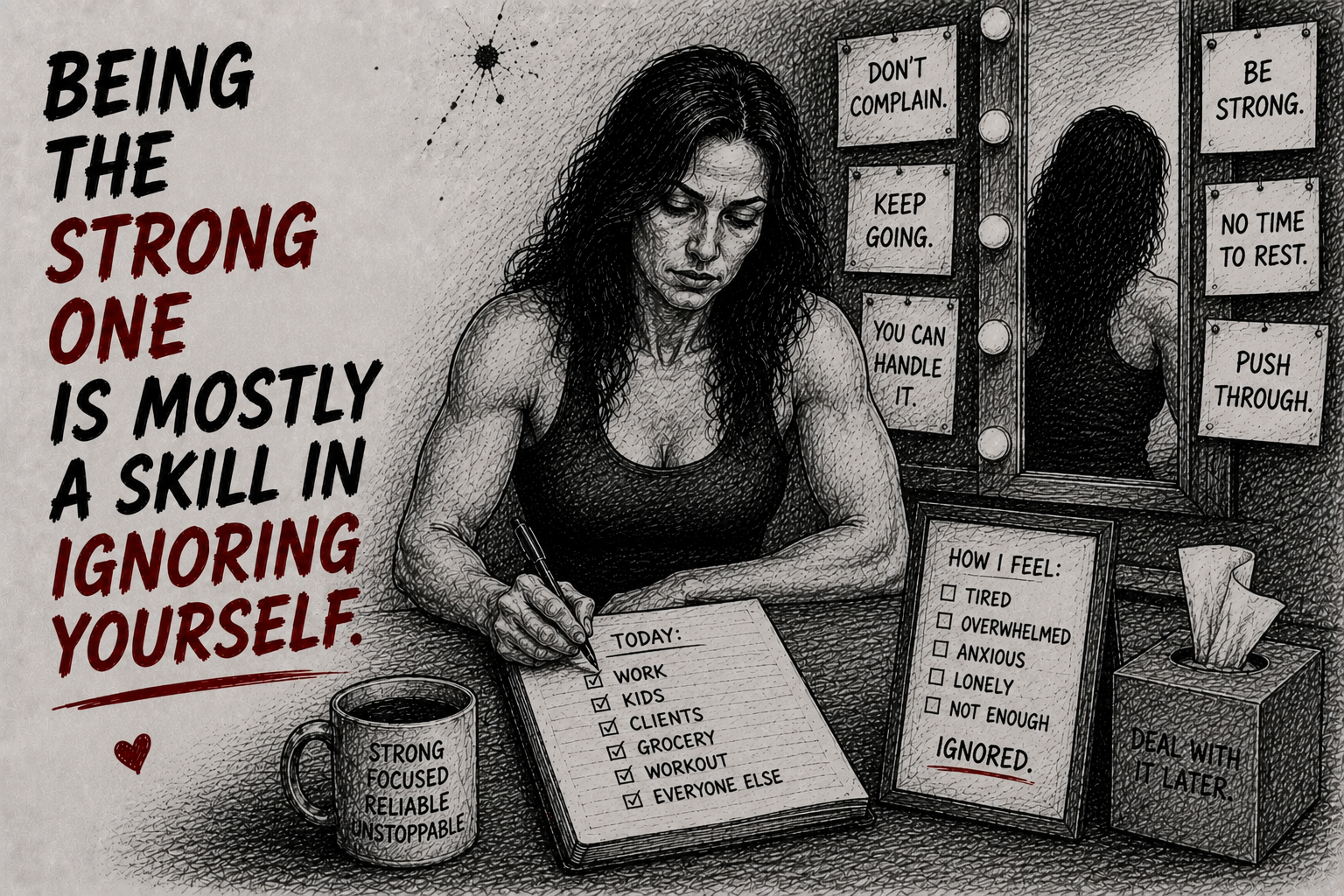 Being The Strong One Is Mostly A Skill In Ignoring Yourself