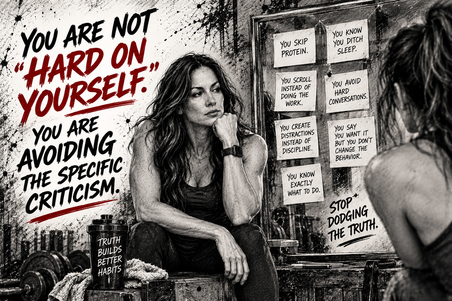 You Are Not "Hard on Yourself." You Are Avoiding the Specific Criticism. 
