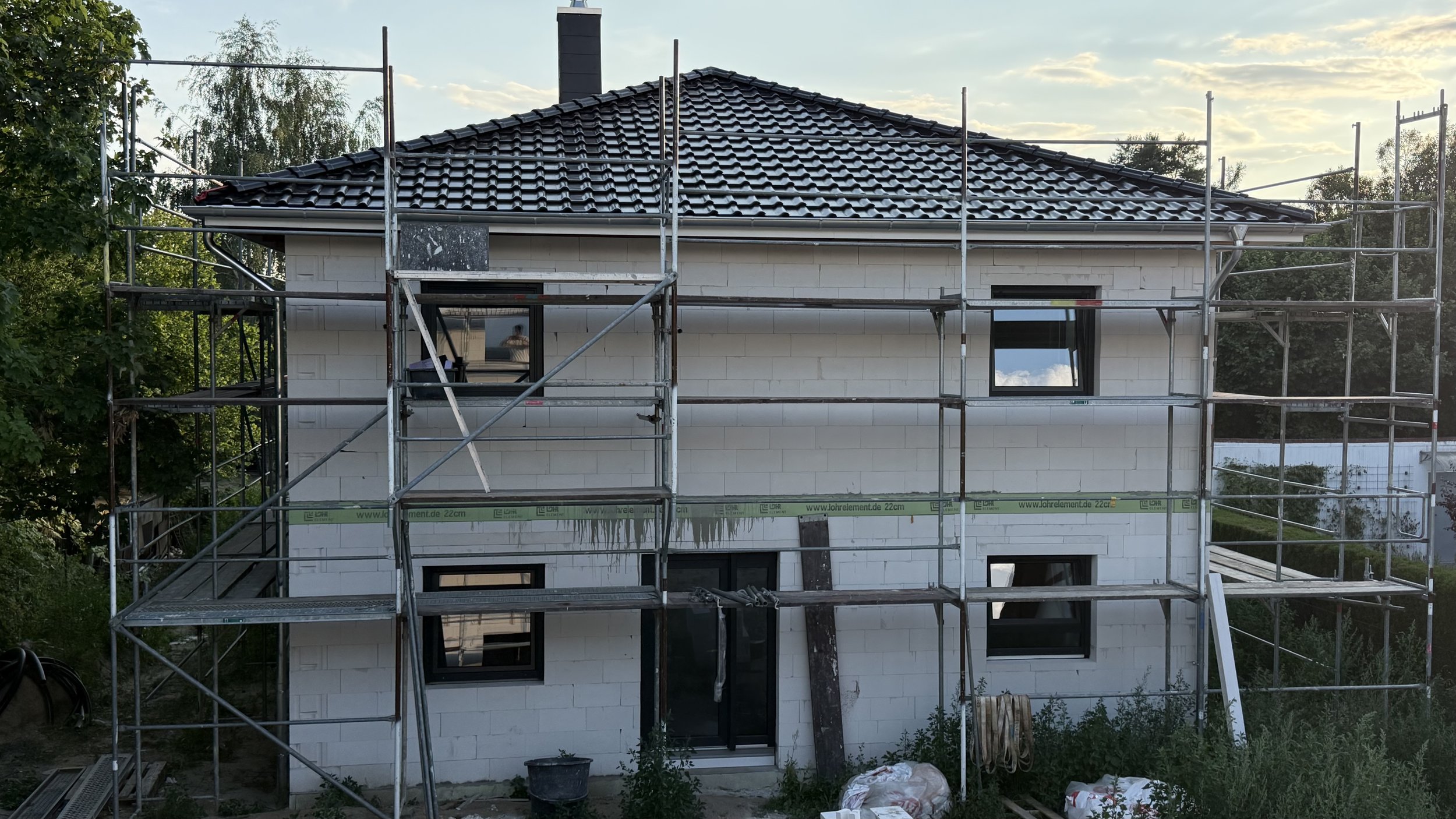 Das Haus wird wetterfest