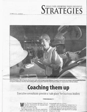 'Coaching them up' article in Birmingham Business Journal where Duanna Pang was interviewed.