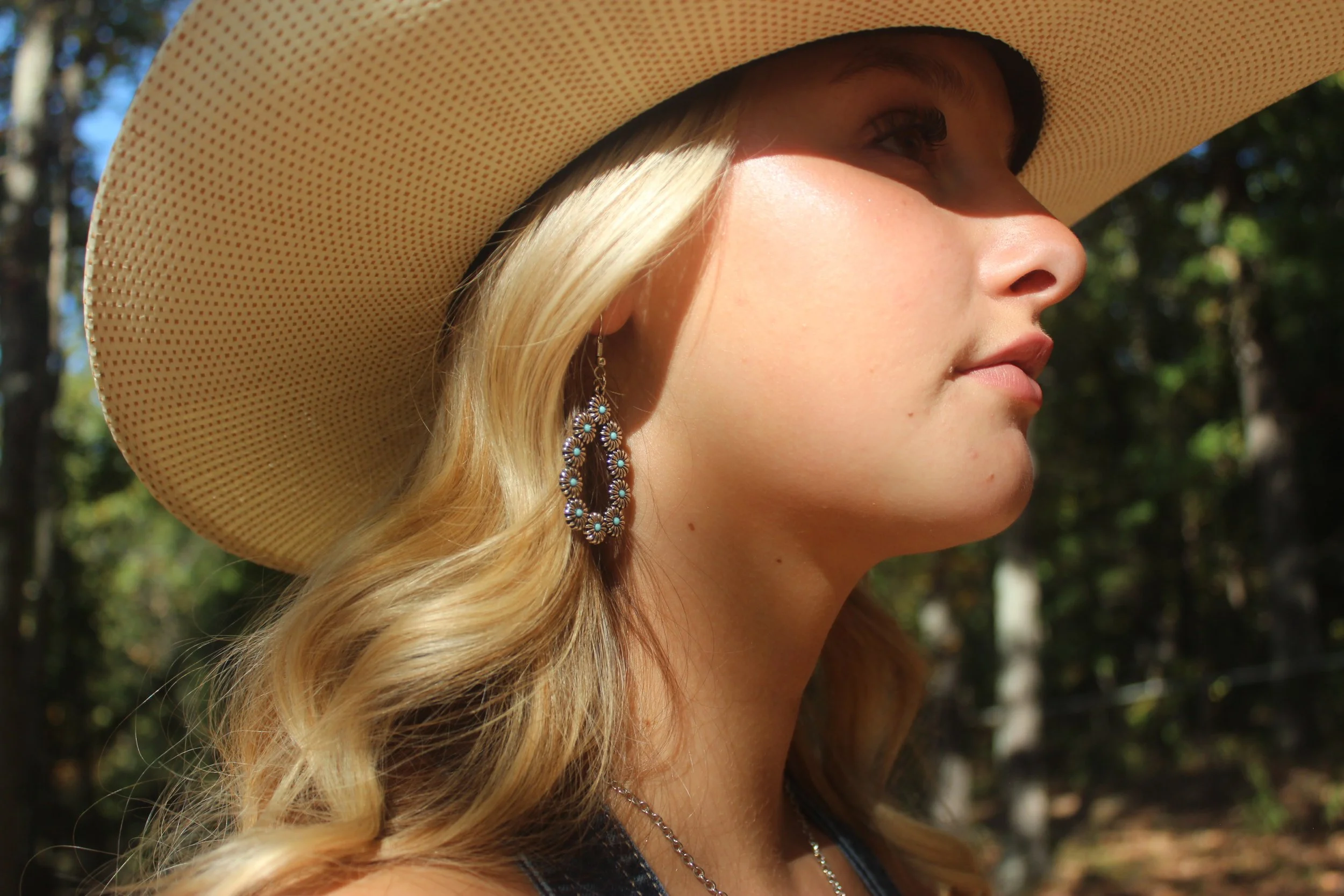 Turquoise Wildflower Earrings