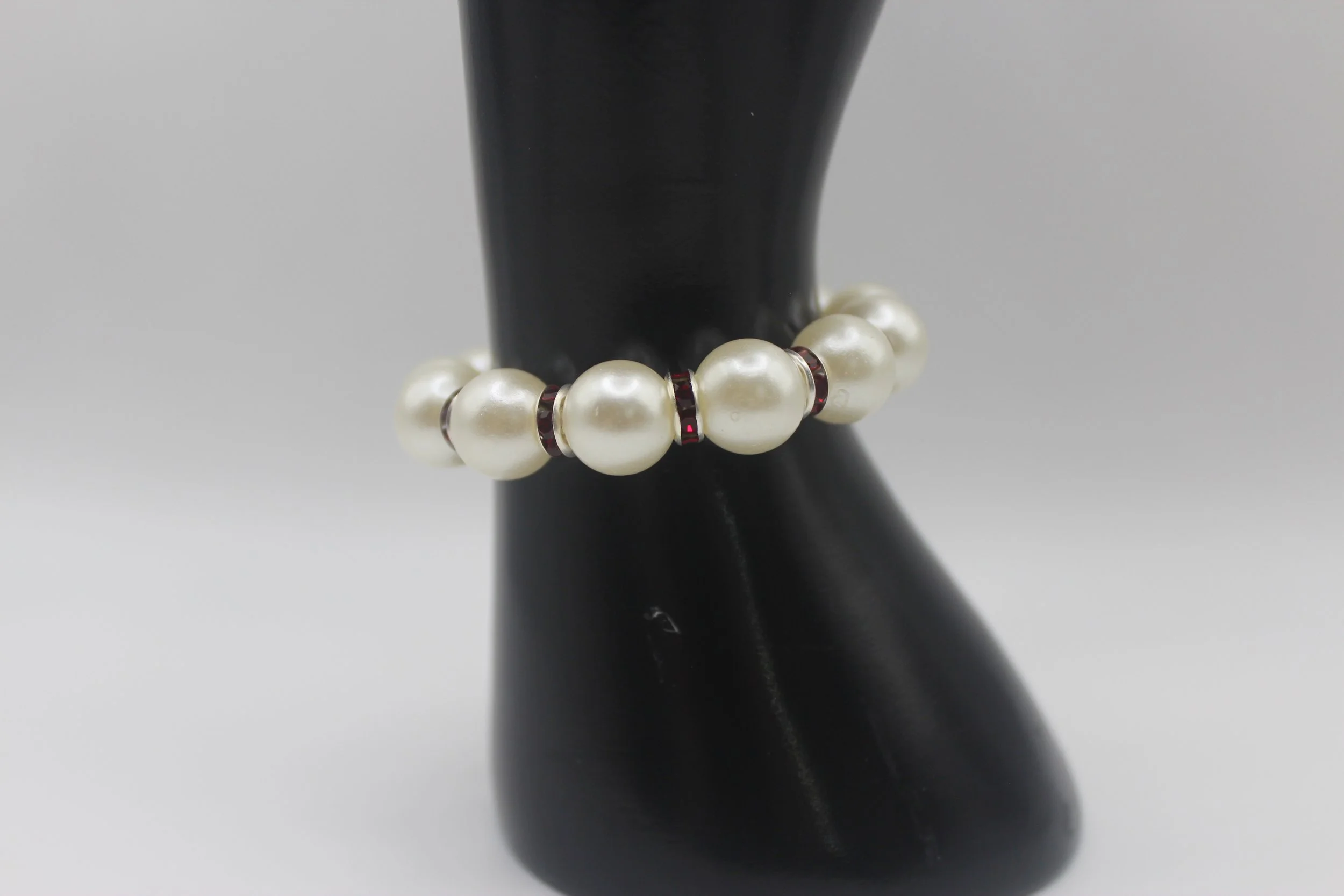 Pearl With Red Accents Bracelet #2.jpg