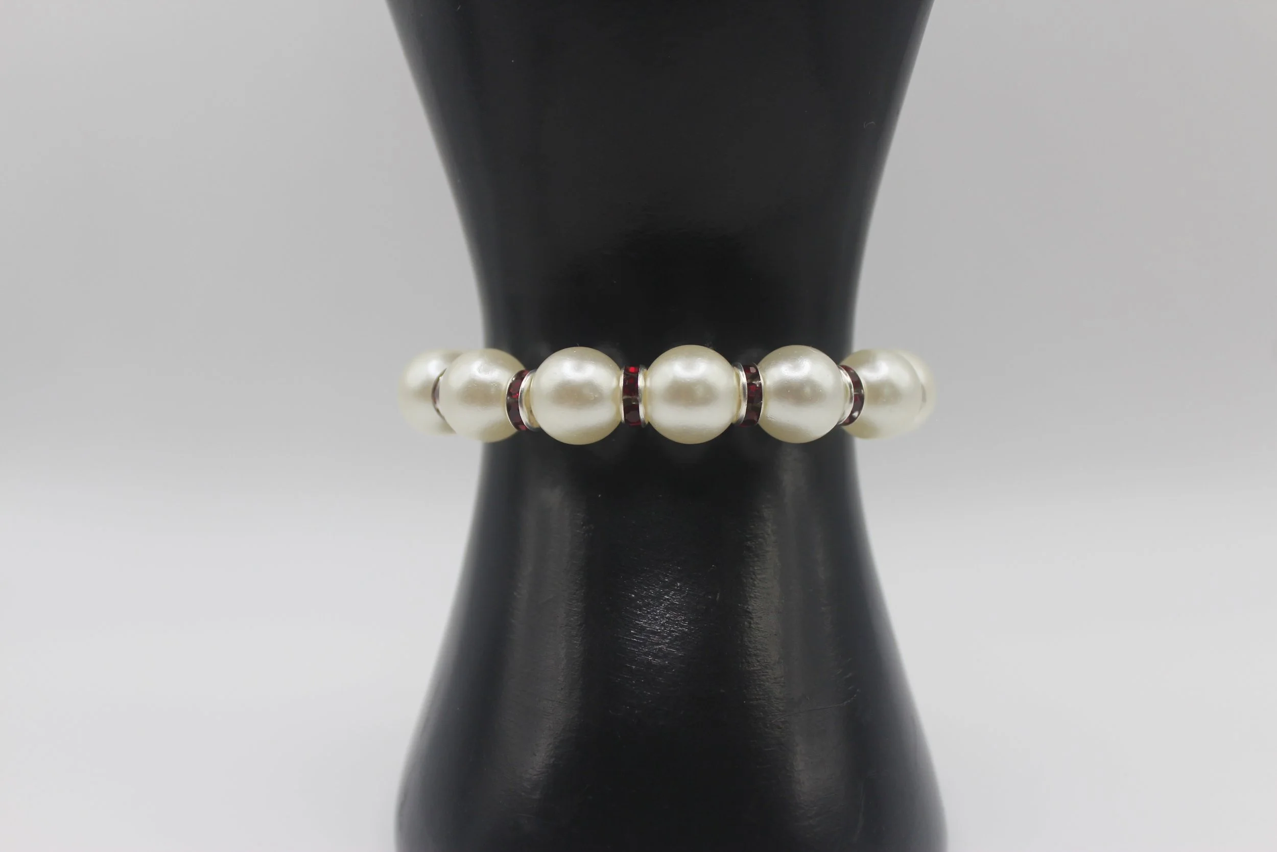 Pearl With Red Accents Bracelet #3.jpg
