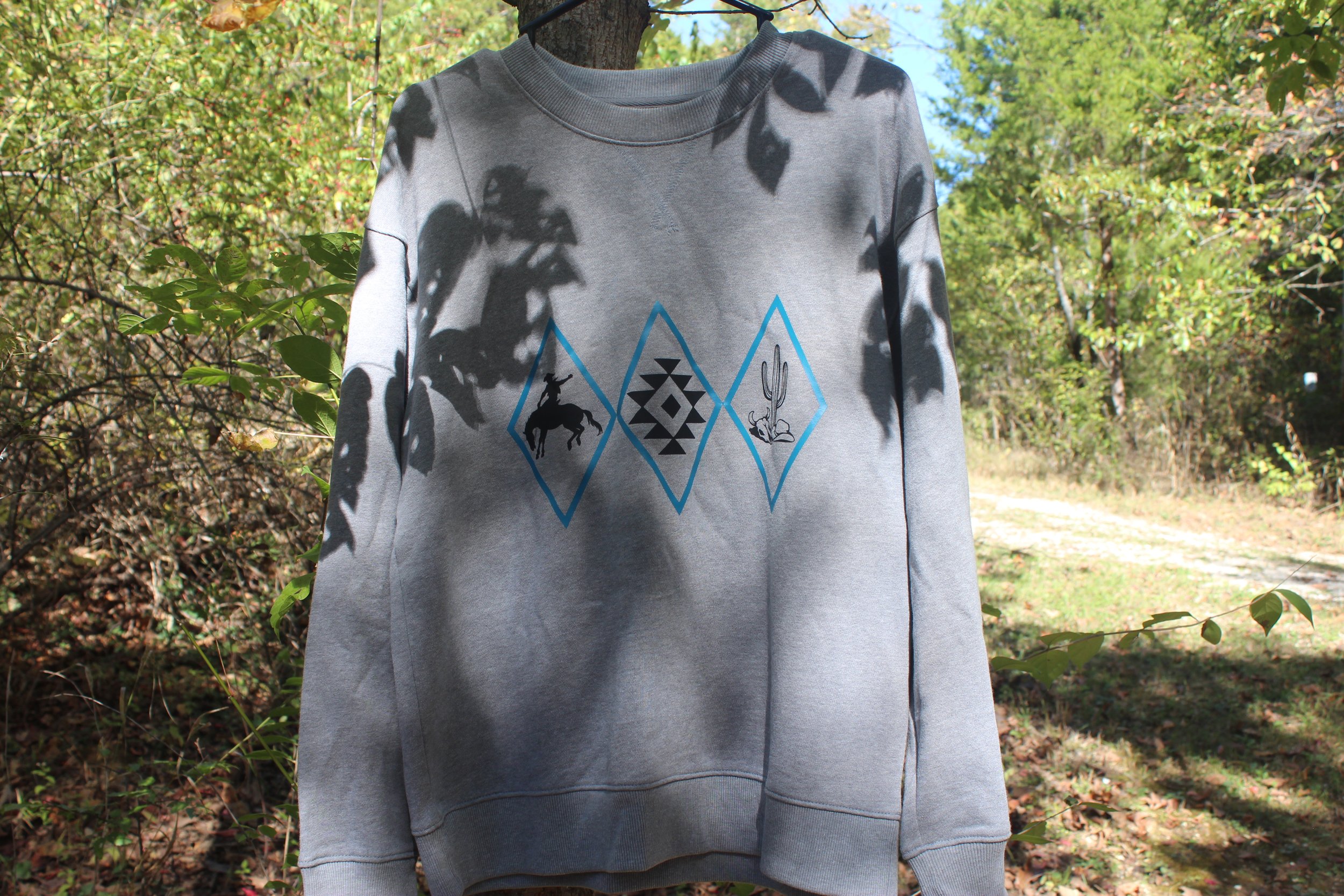 Western Diamond Crew Neck