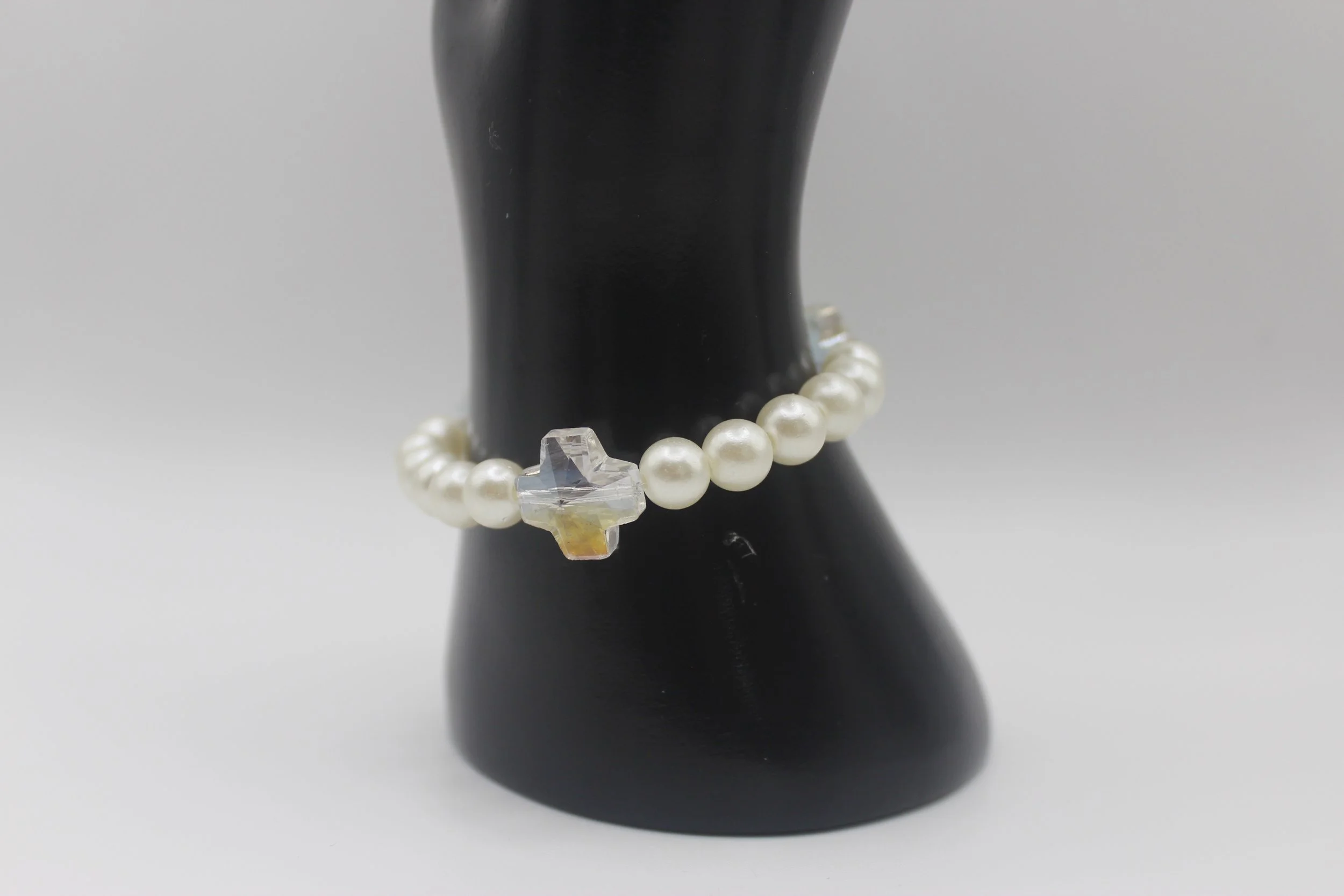 Clear Cross and Pearl Bracelet #2.jpg