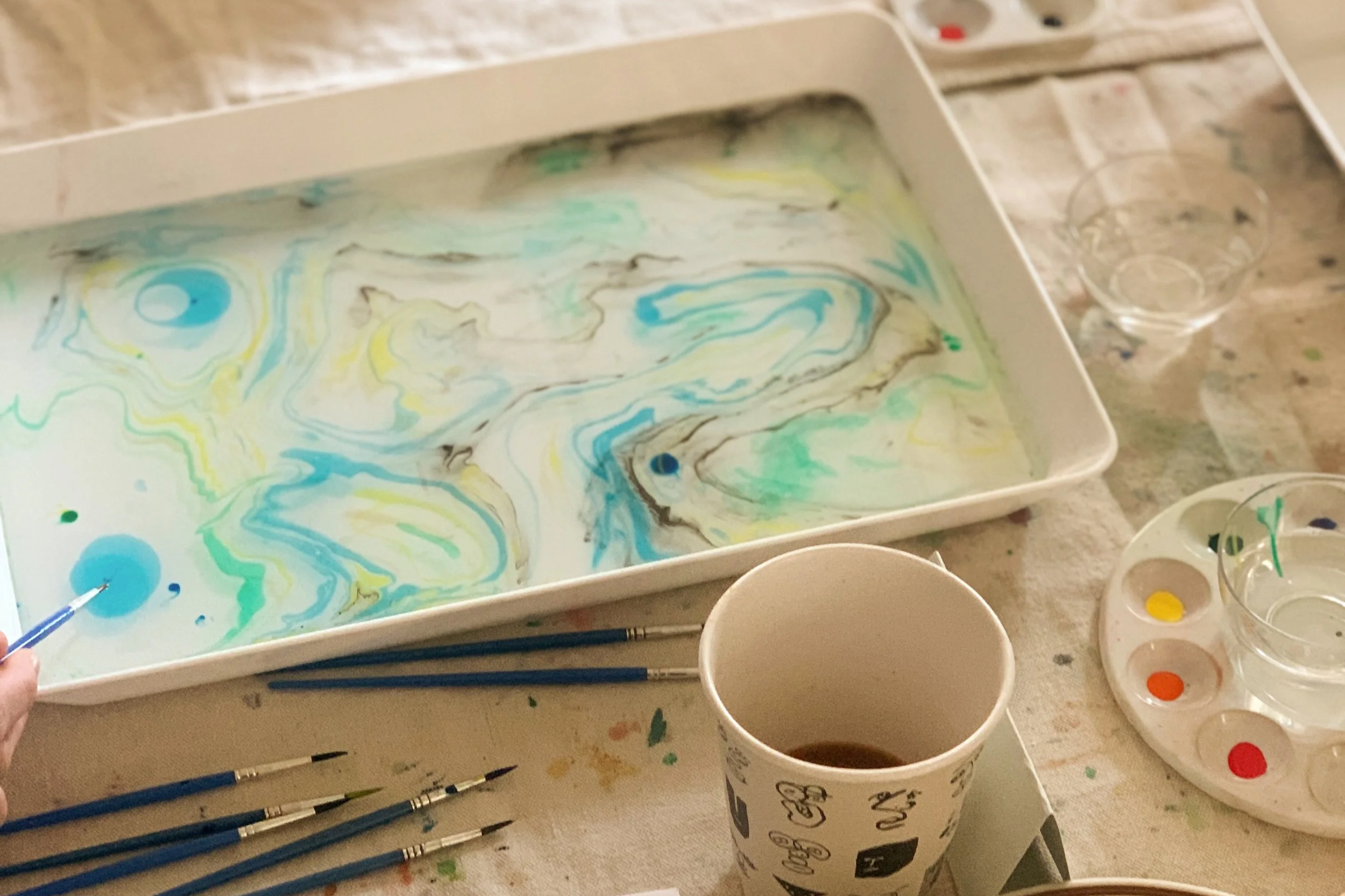 A Suminagashi Morning with Odette Press