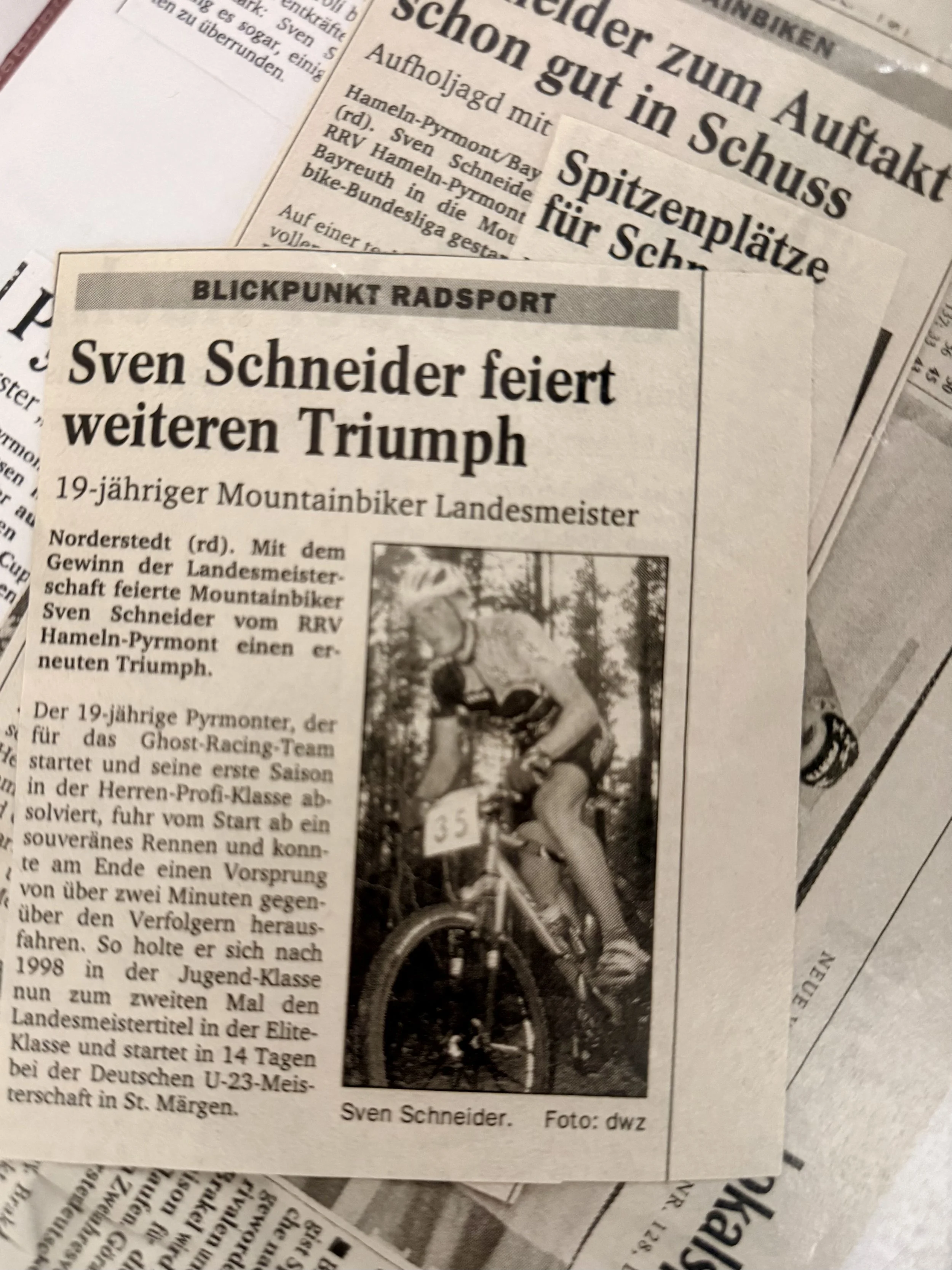 Pressespiegel - Radsport Mountainbike - Sven-Ulrik Schneider