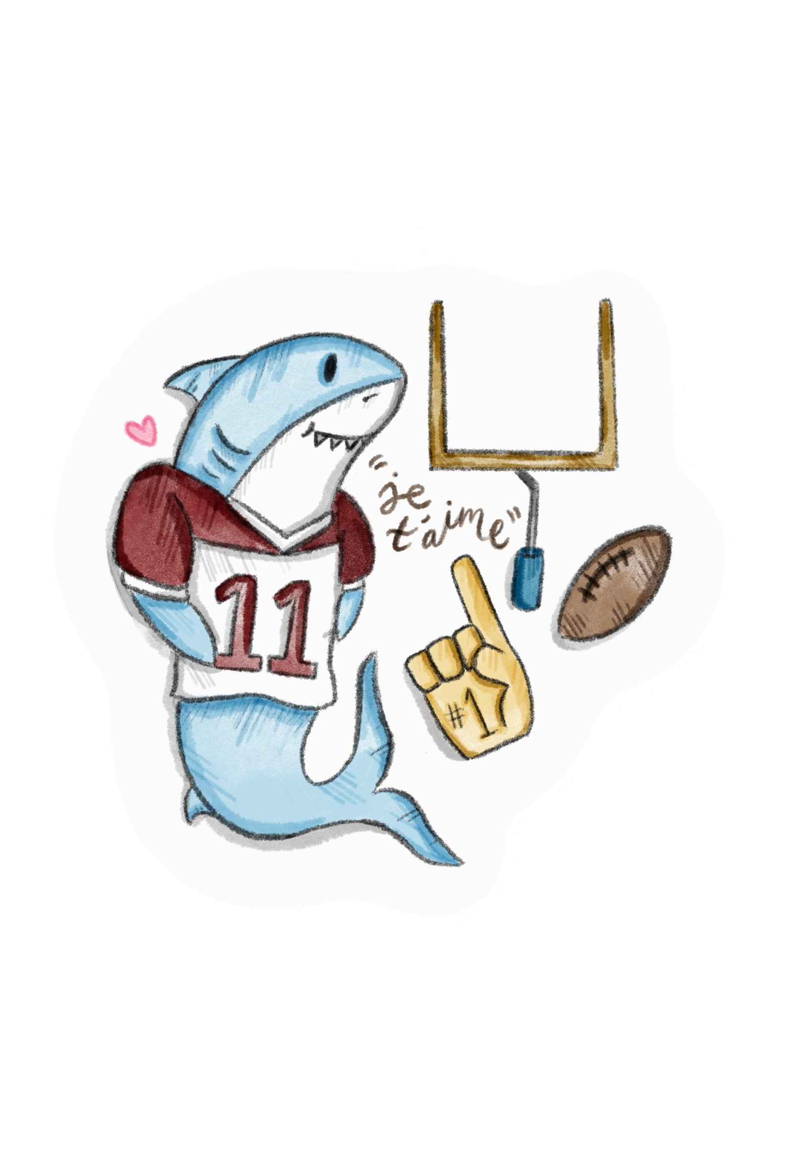 Football Player Shark