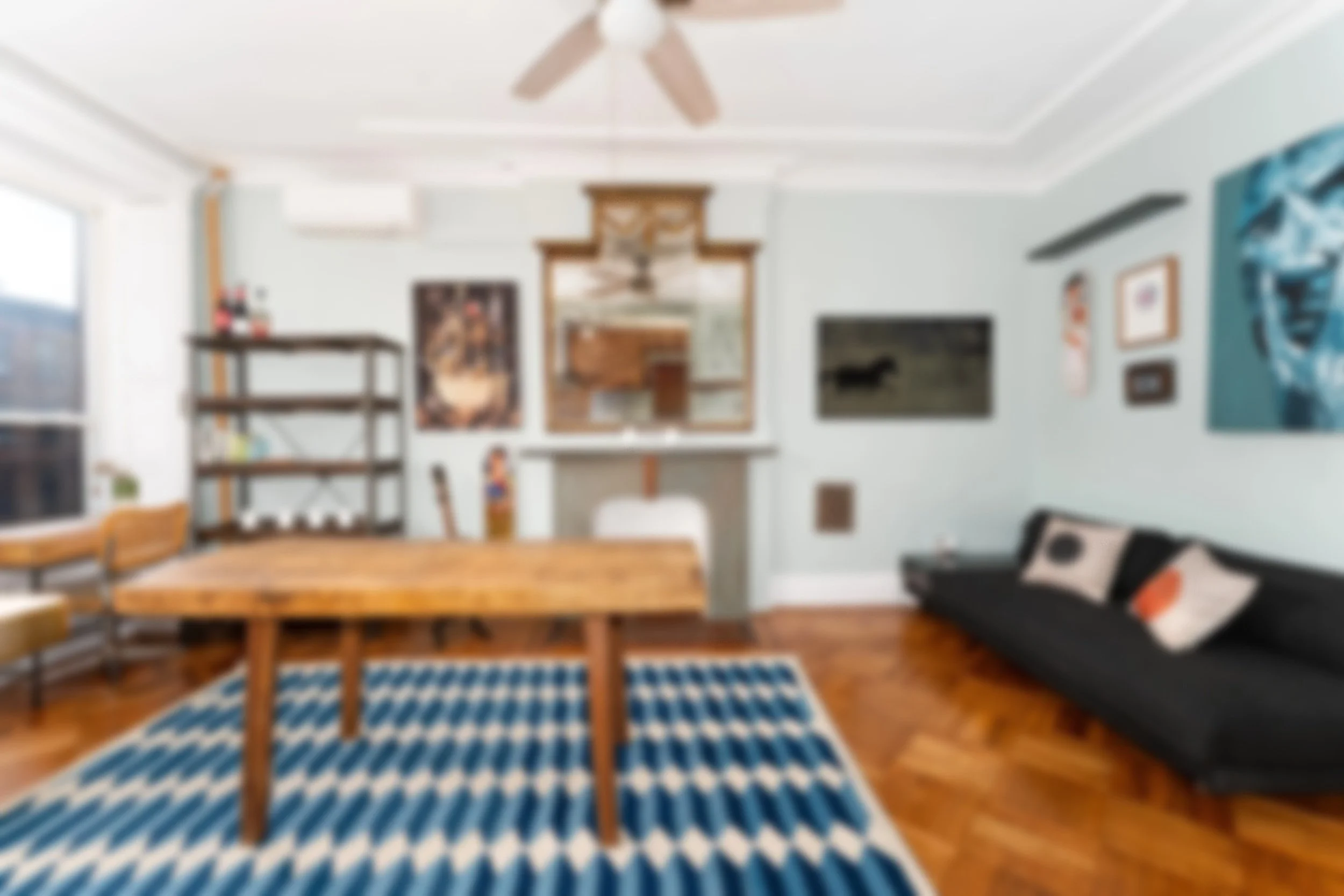 Greene Ave Mid Level Living Room