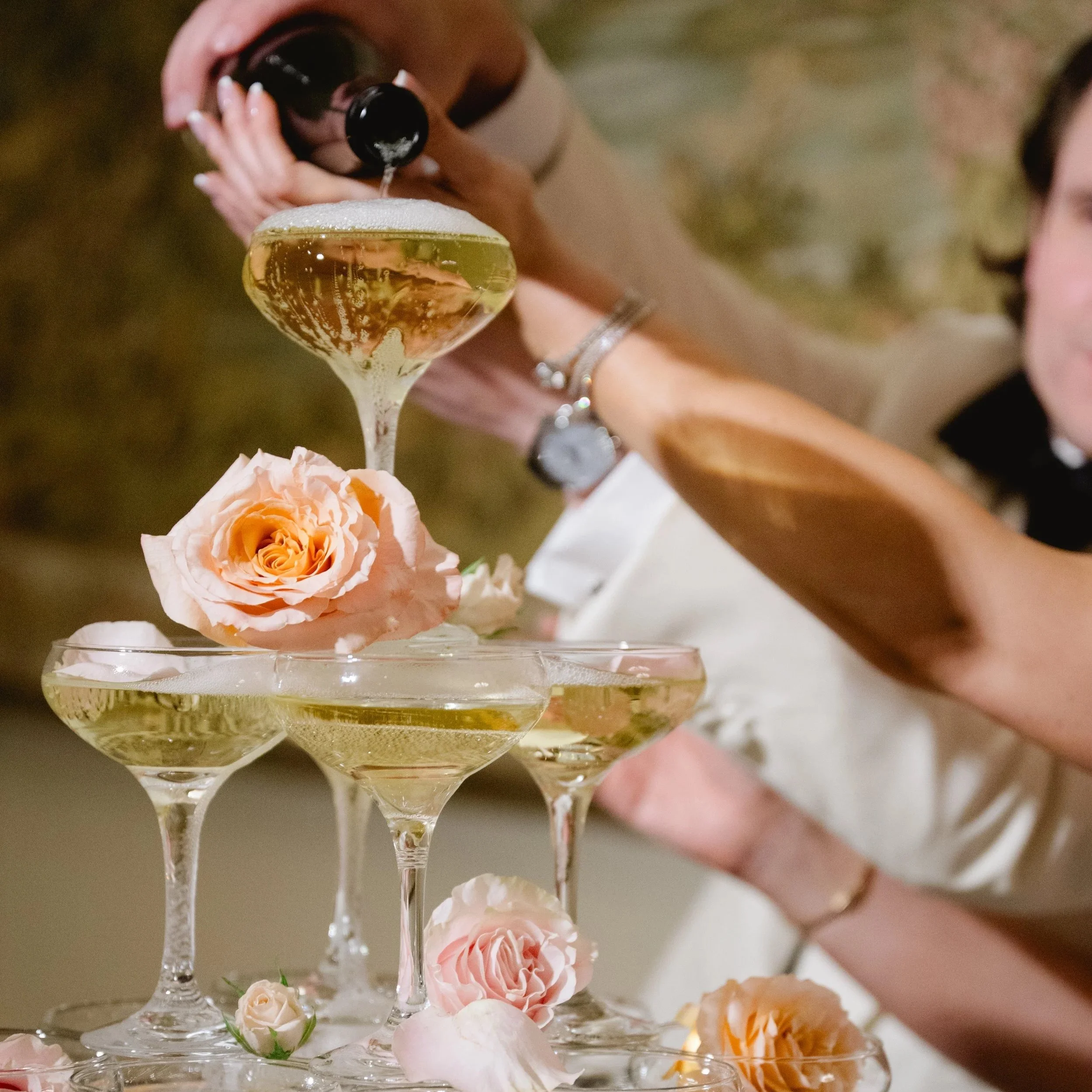 Mini Champagne Tower - Photo Op.