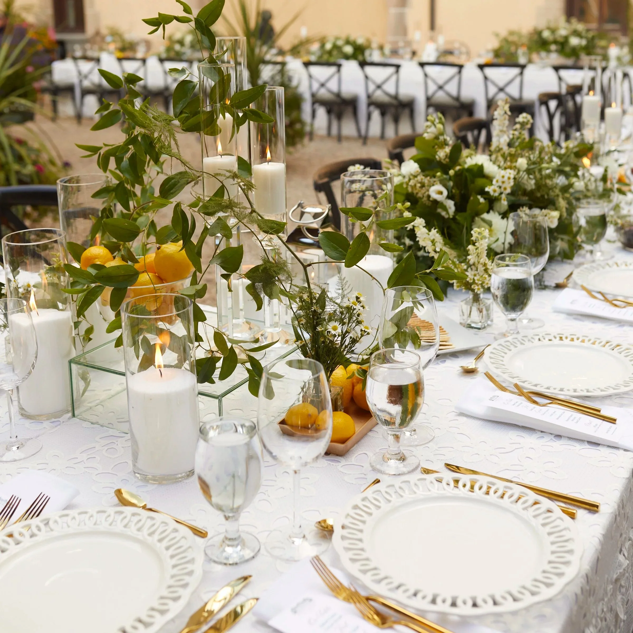 European inspired welcome dinner at Oheka Castle