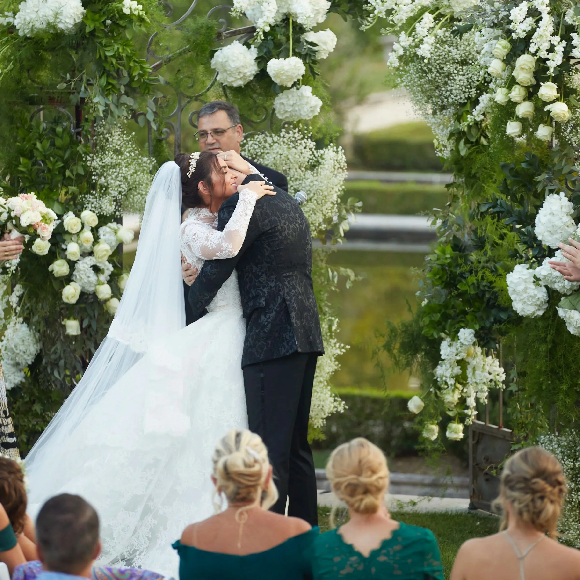 Bride and Groom Portrait, Oheka Castle, Wedding Ceremony