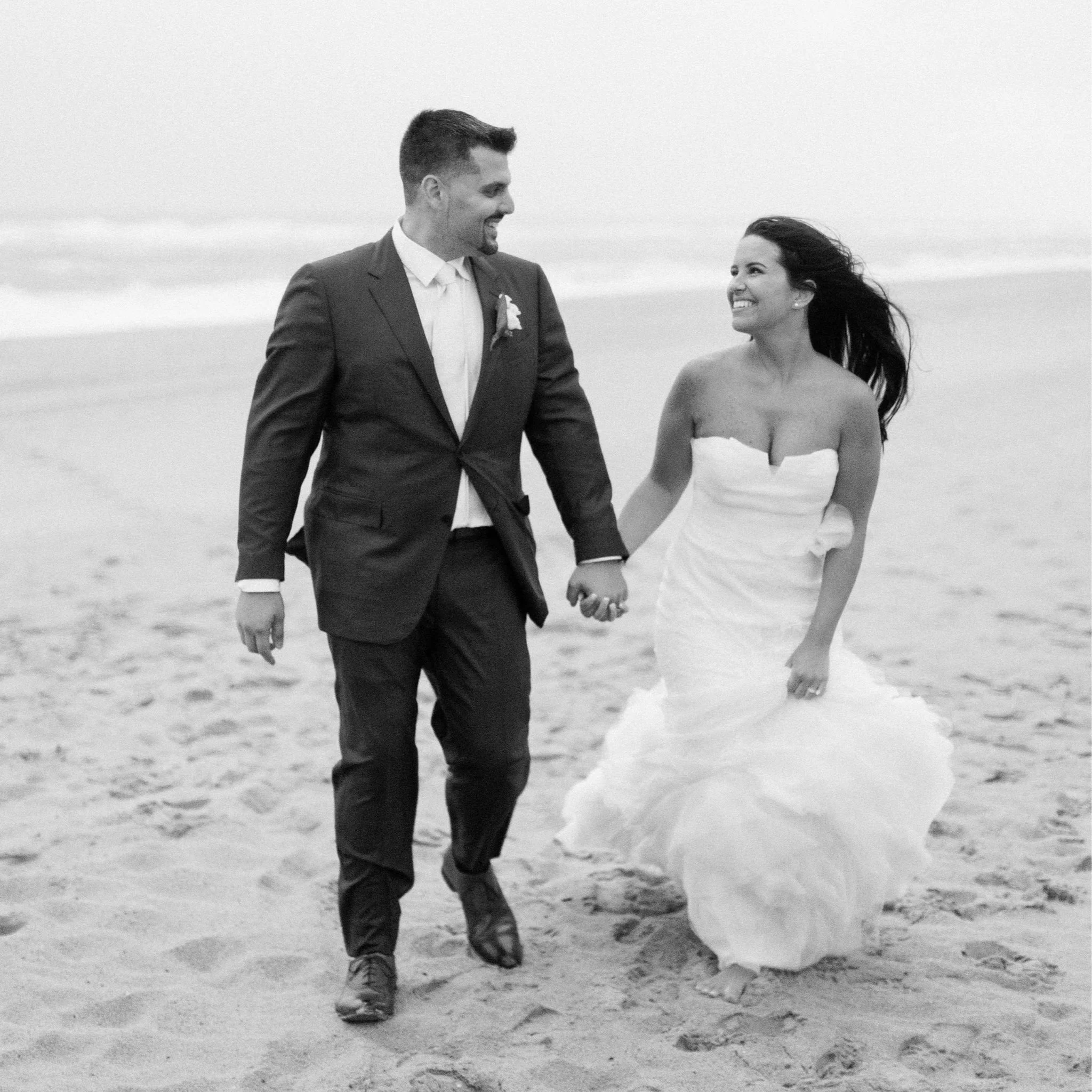 Ryann + Joe, on the beach Gurney’s Montauk Wedding