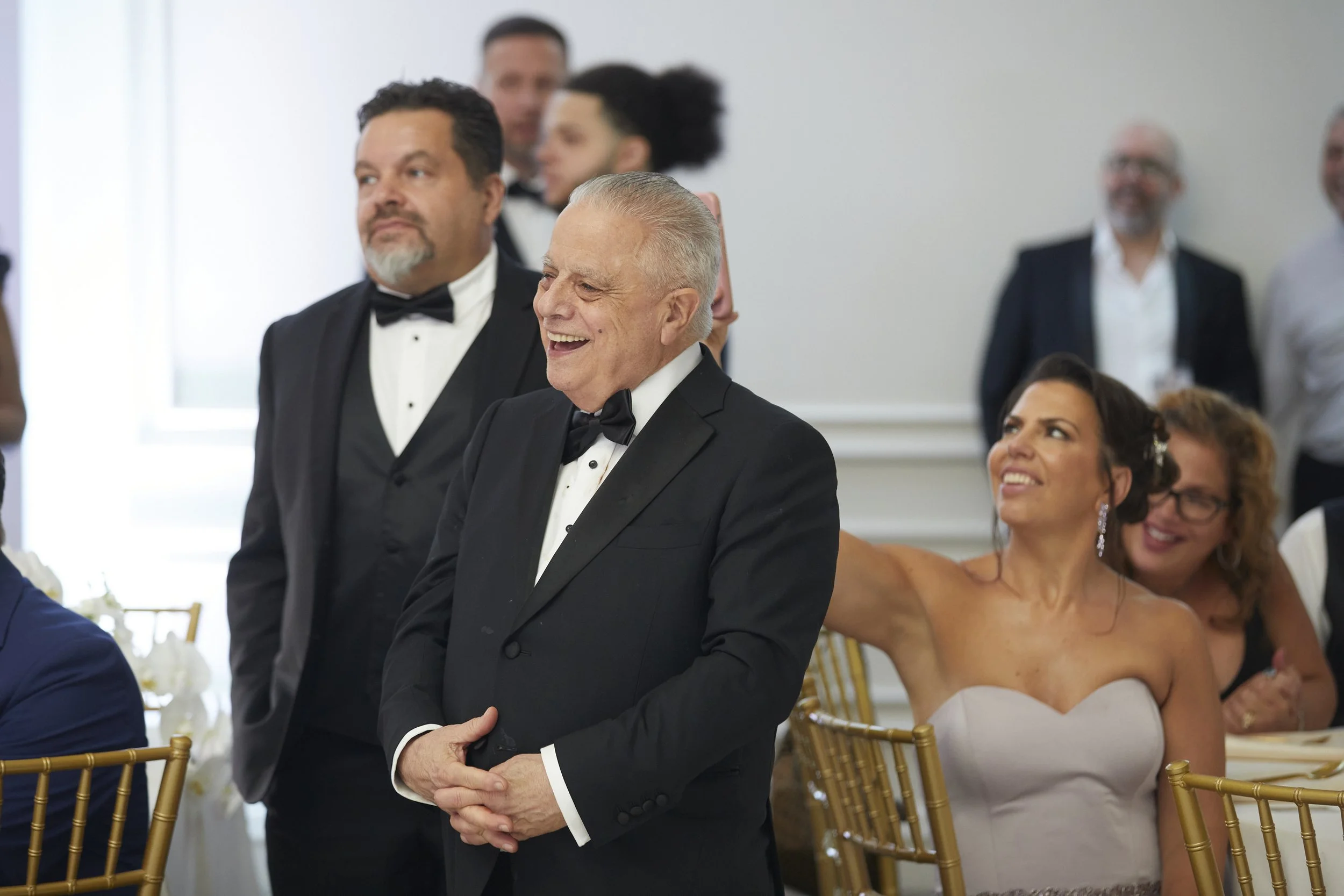 Gary Melius at his granddaughter Samantha's wedding at Oheka Castle.
