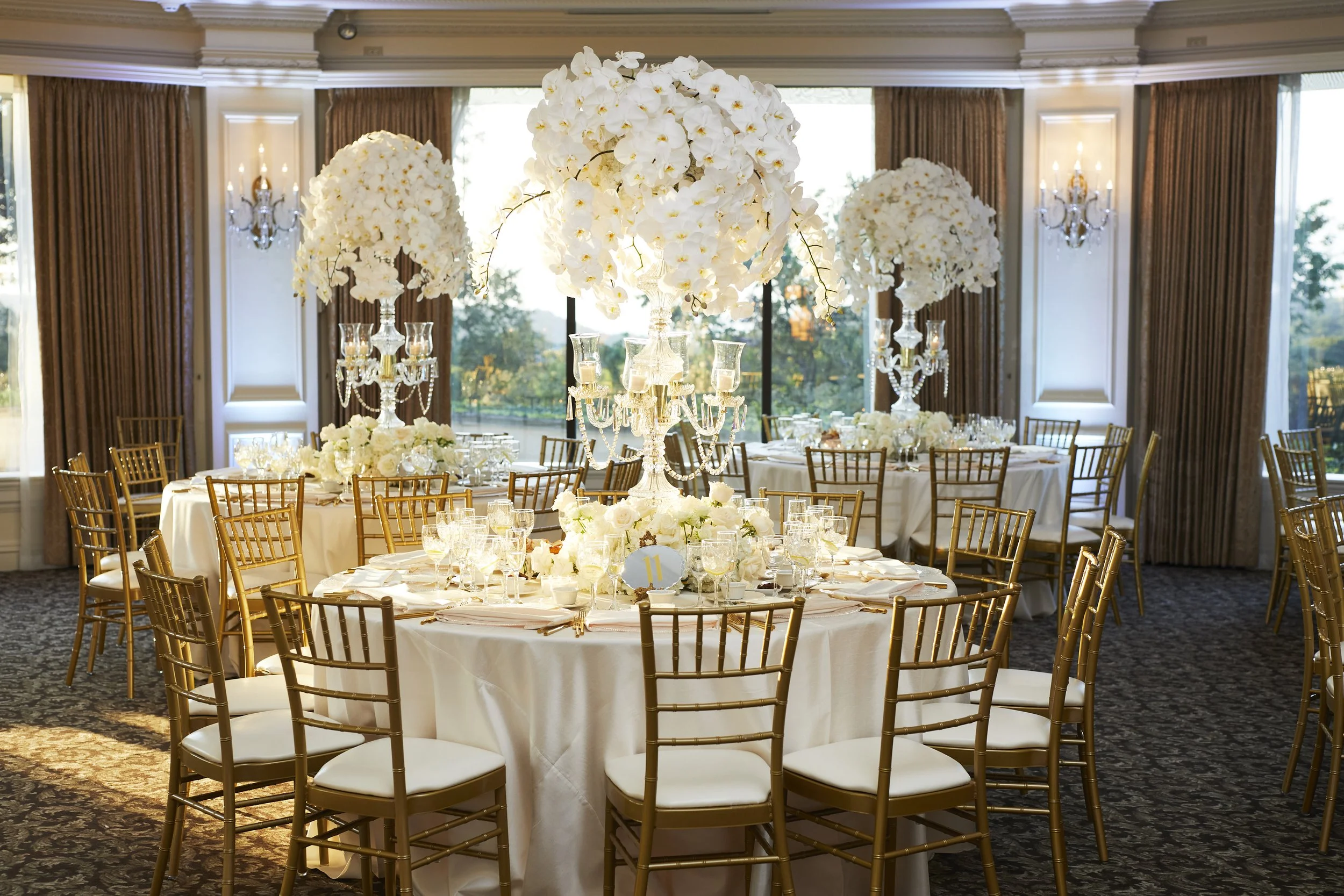 Wedding reception ballroom photo at Oheka Castle