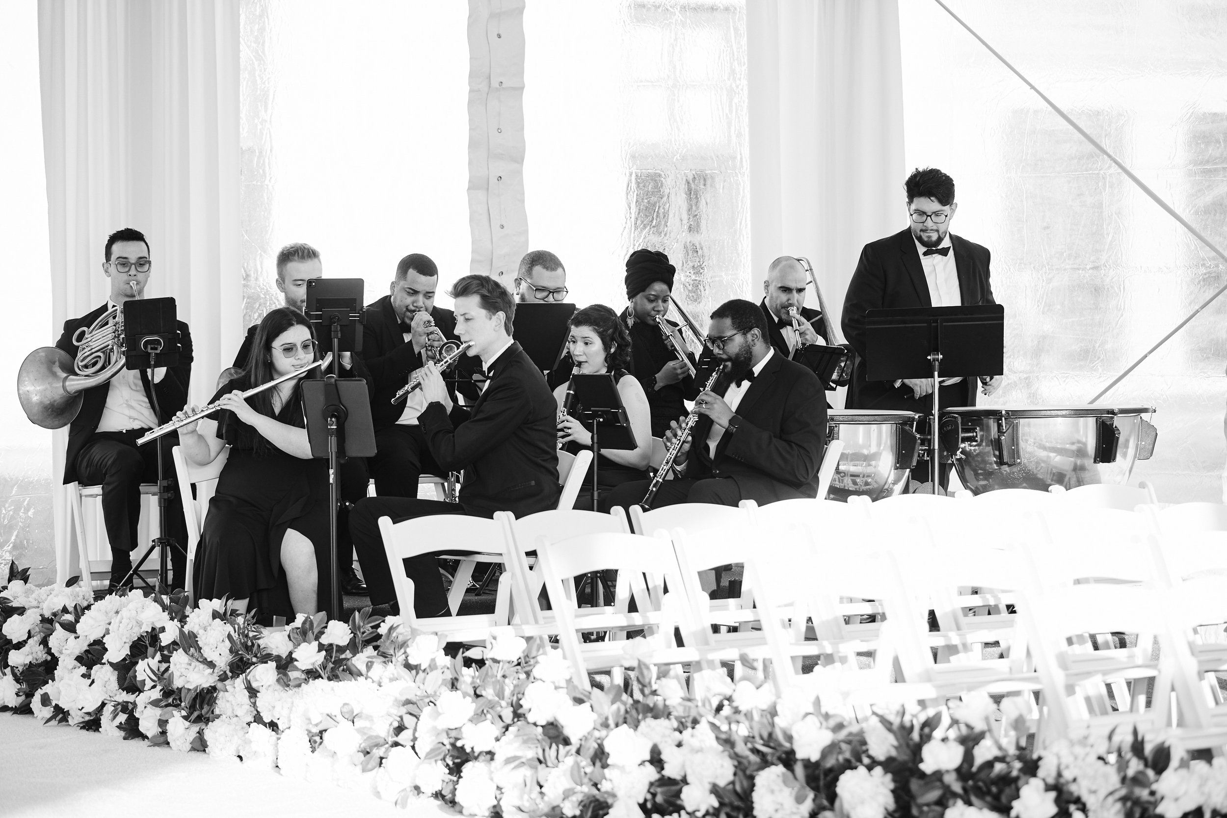 A 25-piece orchestra delivering a powerful yet controlled performance, elevating the ceremony with grandeur and precision