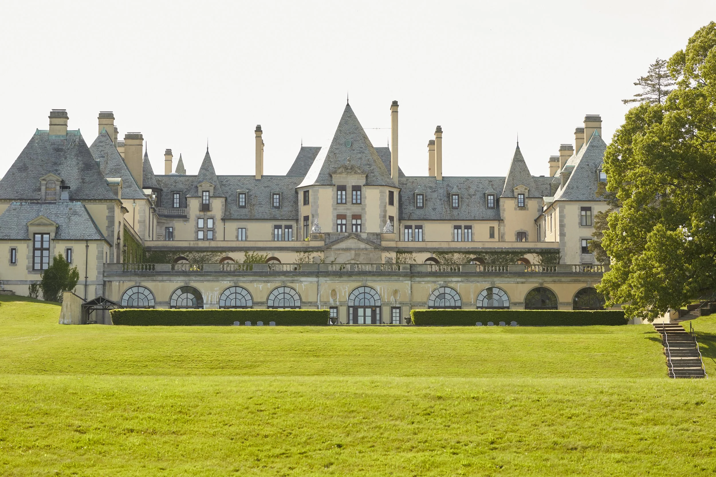 Rear view of Oheka Castle - Cold Spring Harbor NY